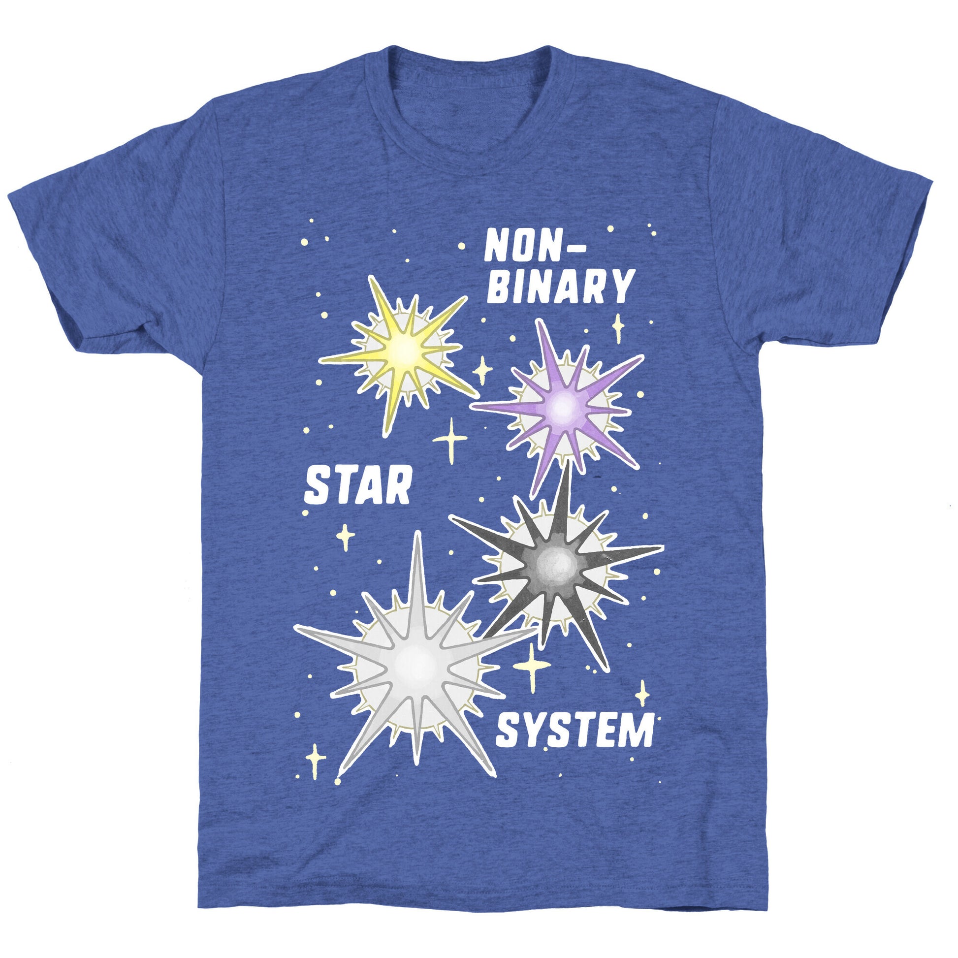 Non-Binary Star System Unisex Triblend Tee