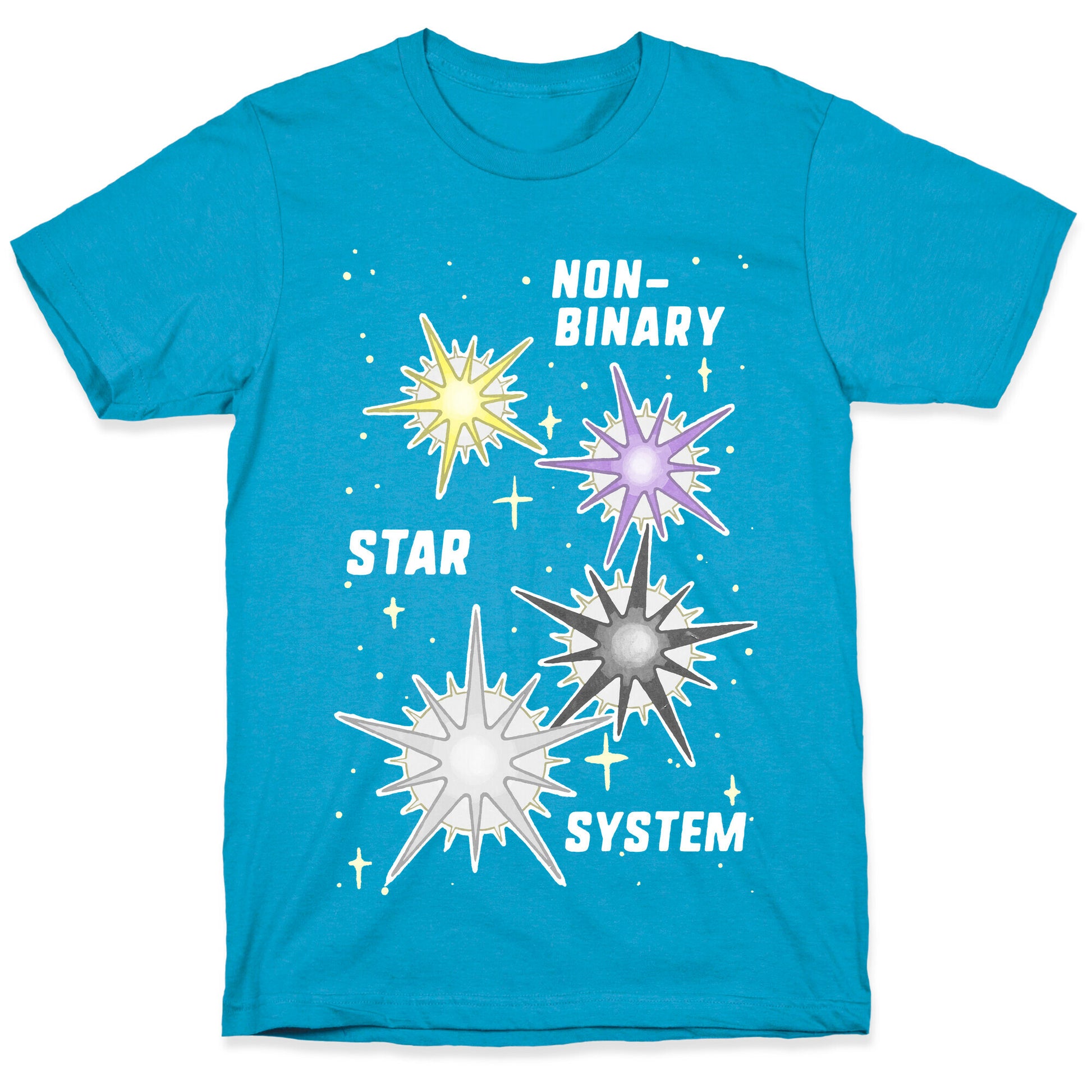 Non-Binary Star System Unisex Triblend Tee