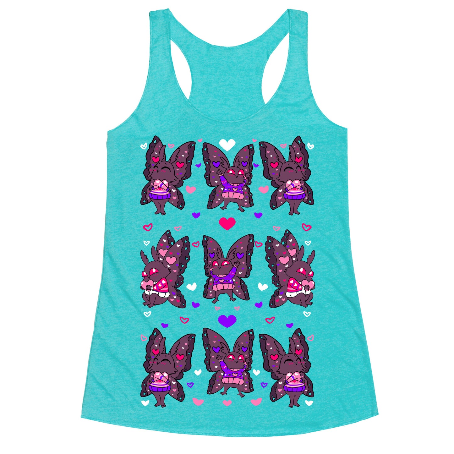 Mothman Love Tee Racerback Tank