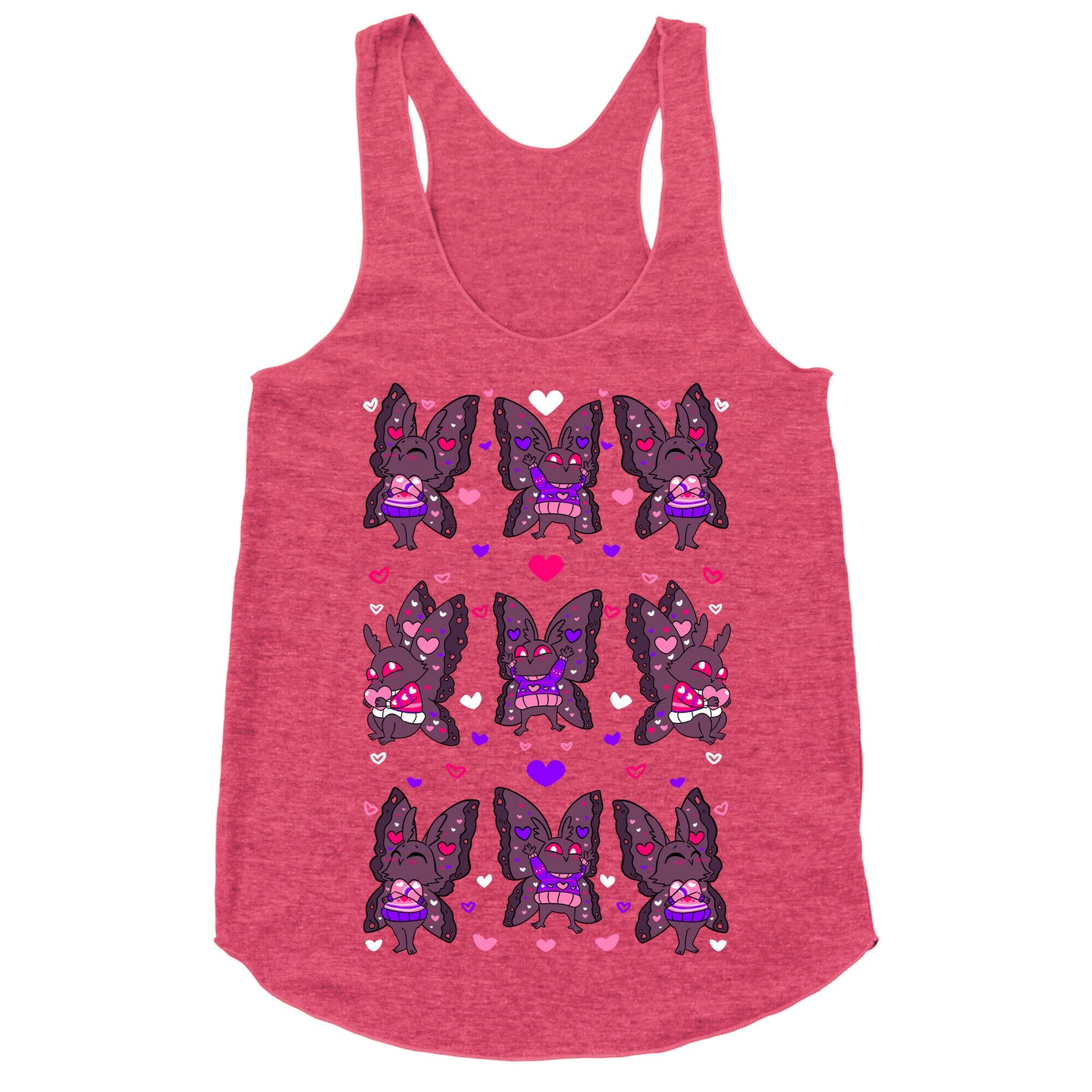 Mothman Love Tee Racerback Tank
