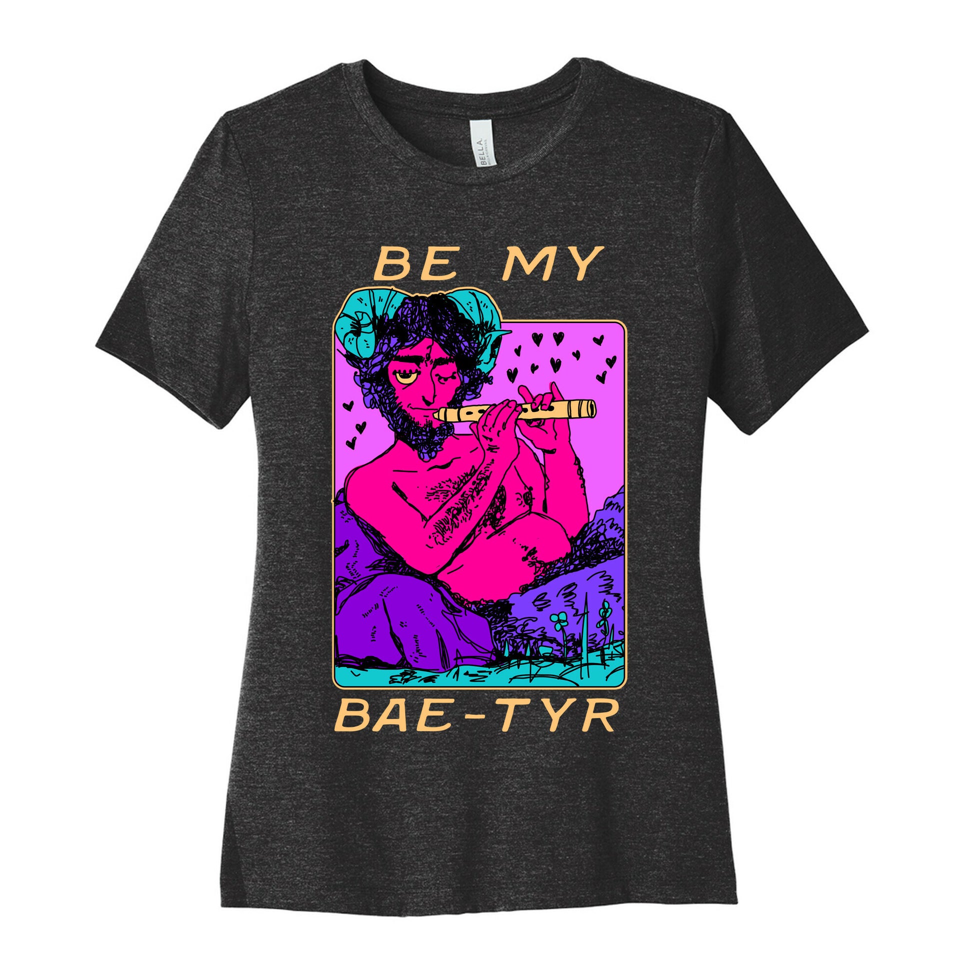 Be My Bae-tyr Valentine Satyr Women's Cotton Tee