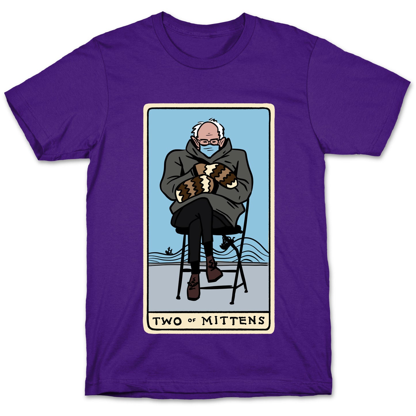 Two of Mittens (Bernie Tarot Parody) T-Shirt