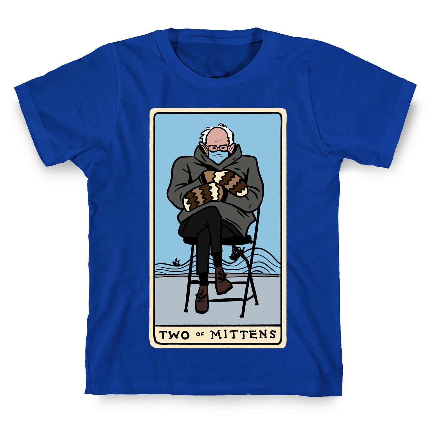 Two of Mittens (Bernie Tarot Parody) T-Shirt