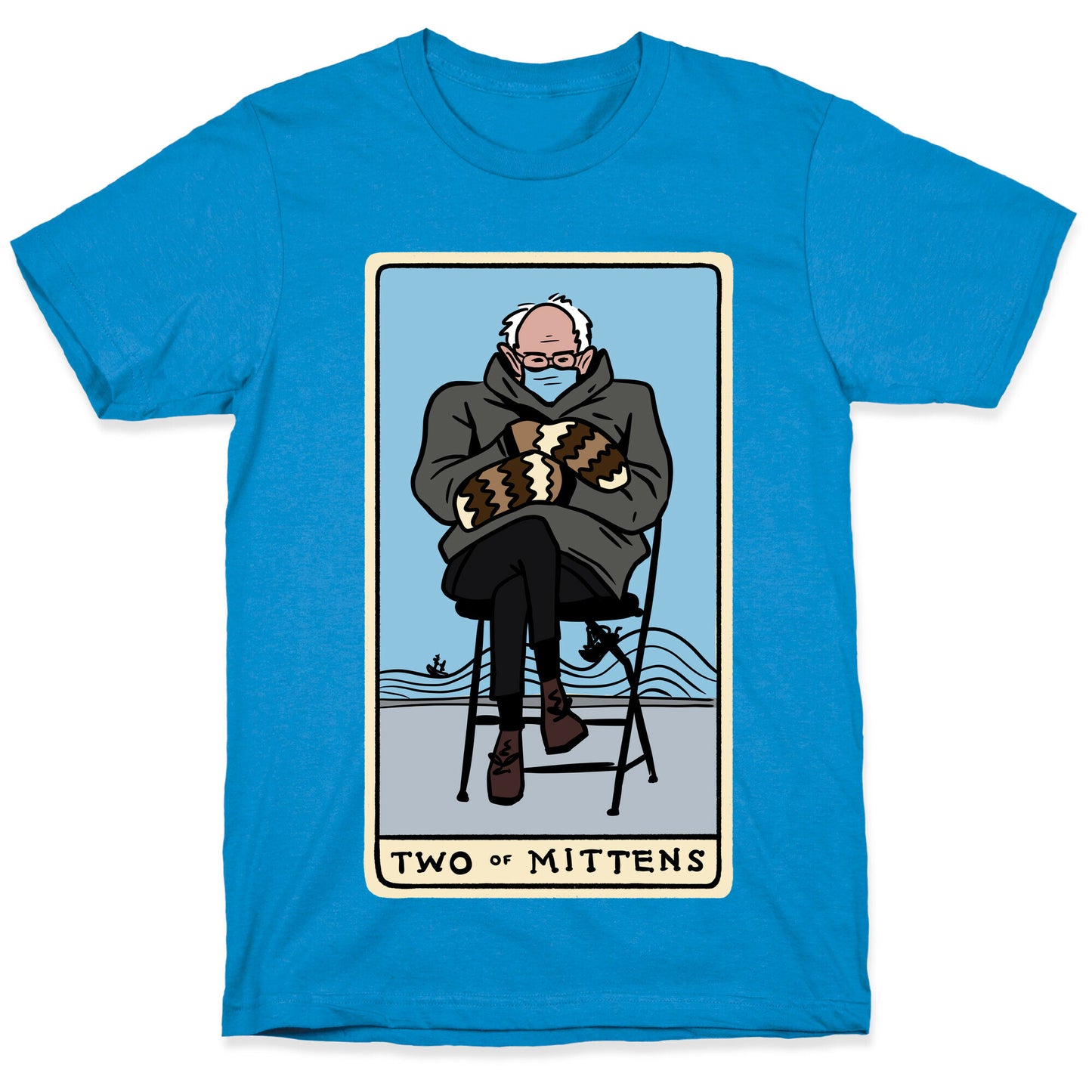 Two of Mittens (Bernie Tarot Parody) T-Shirt