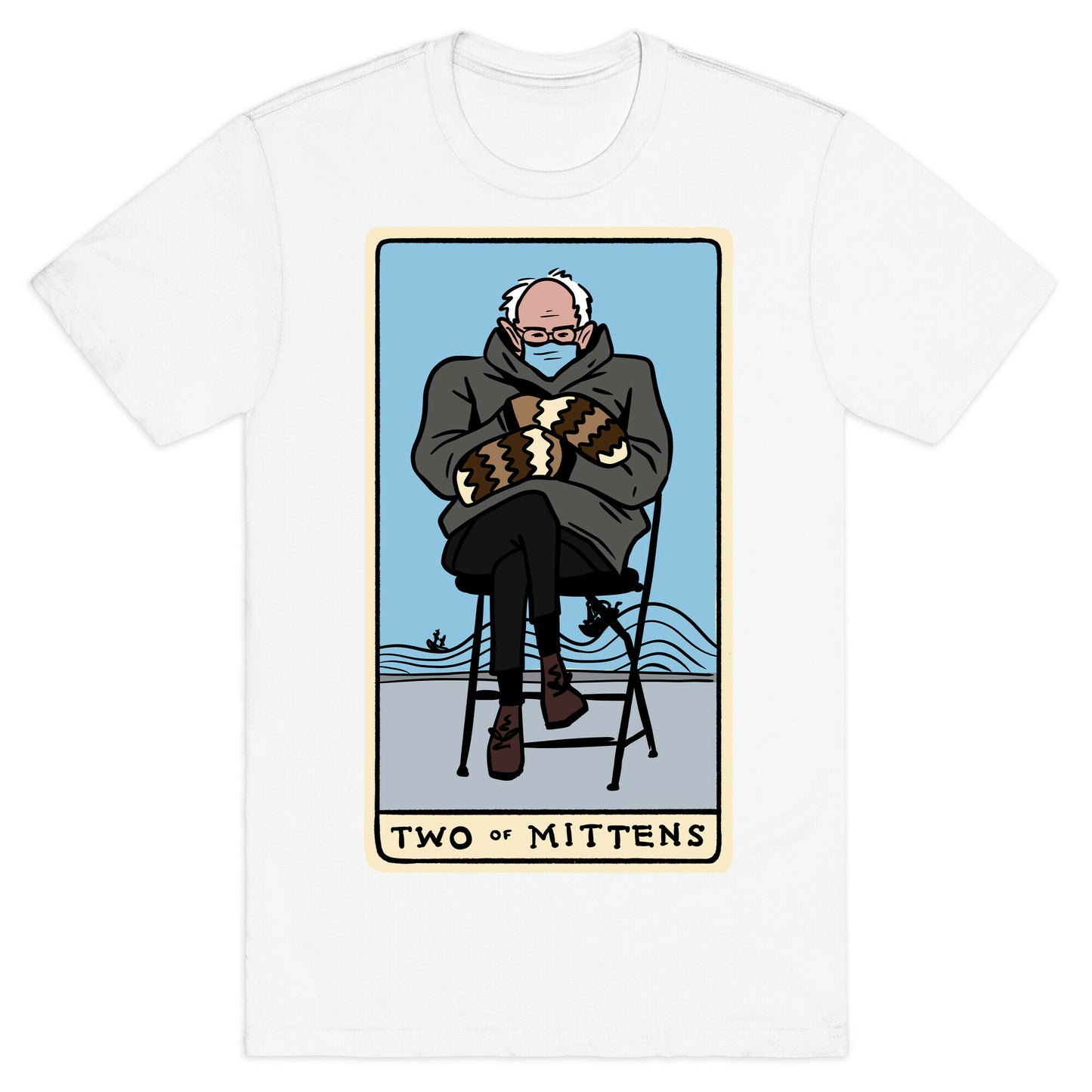 Two of Mittens (Bernie Tarot Parody) T-Shirt