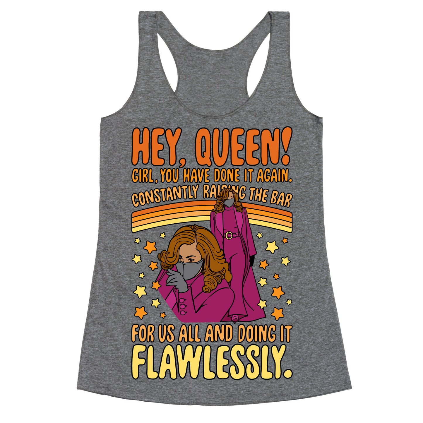 Hey Queen Michelle Obama Inauguration Racerback Tank