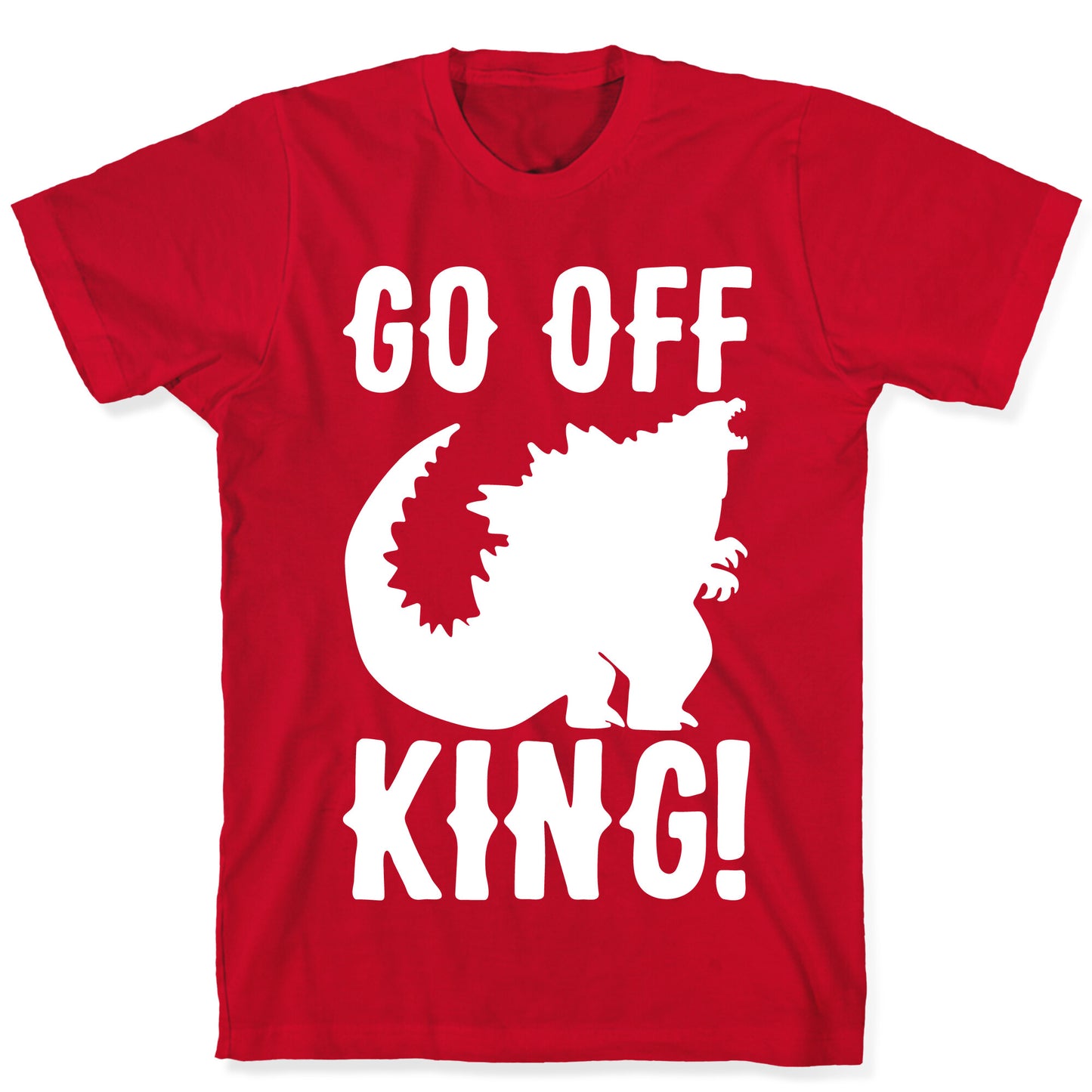 Go Off King White Print T-Shirt