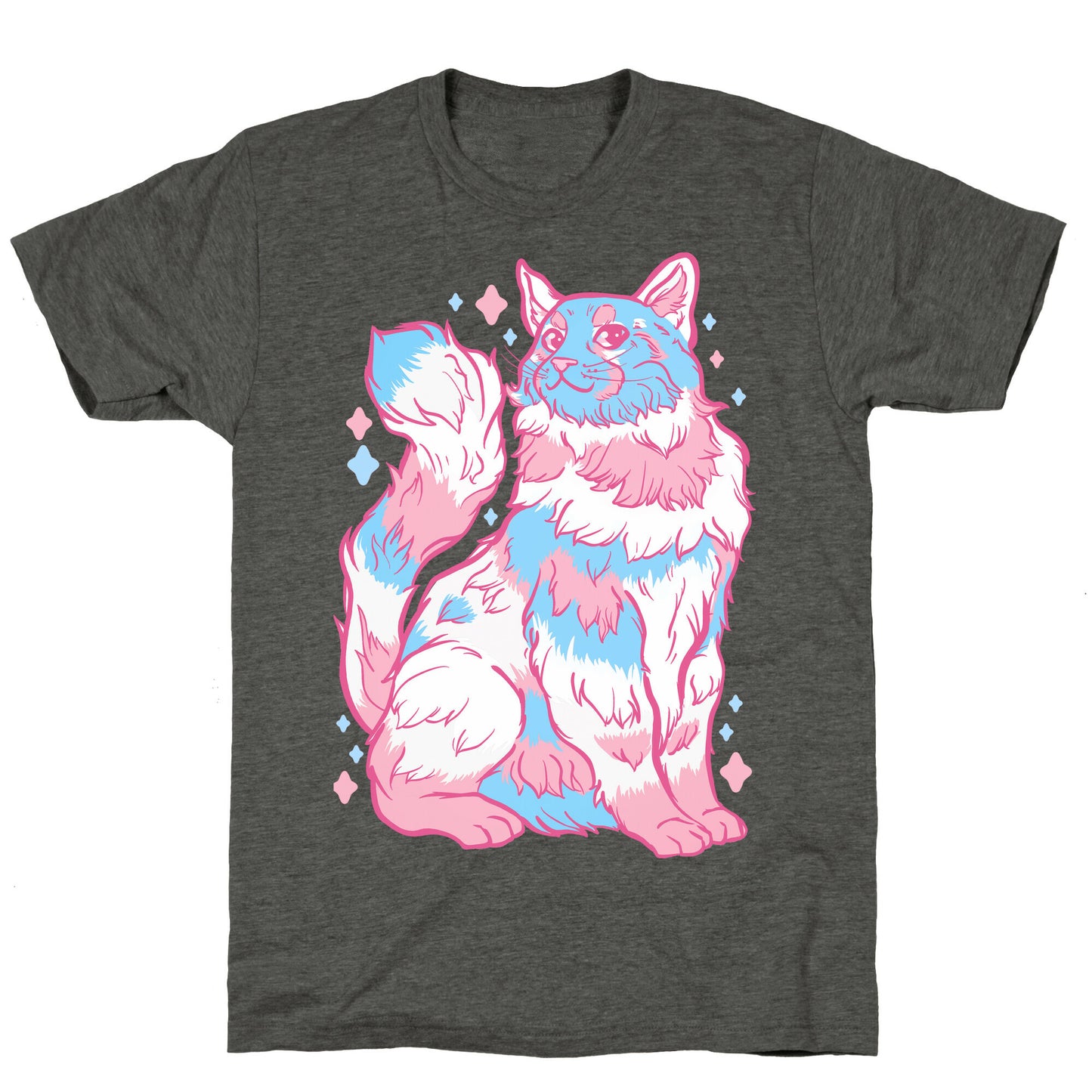 Transgender Pride Cat Unisex Triblend Tee
