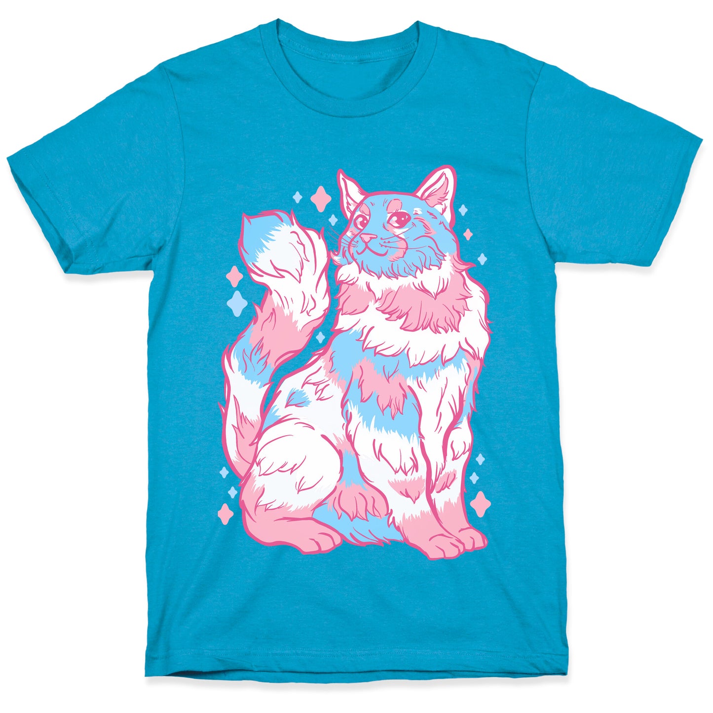 Transgender Pride Cat Unisex Triblend Tee