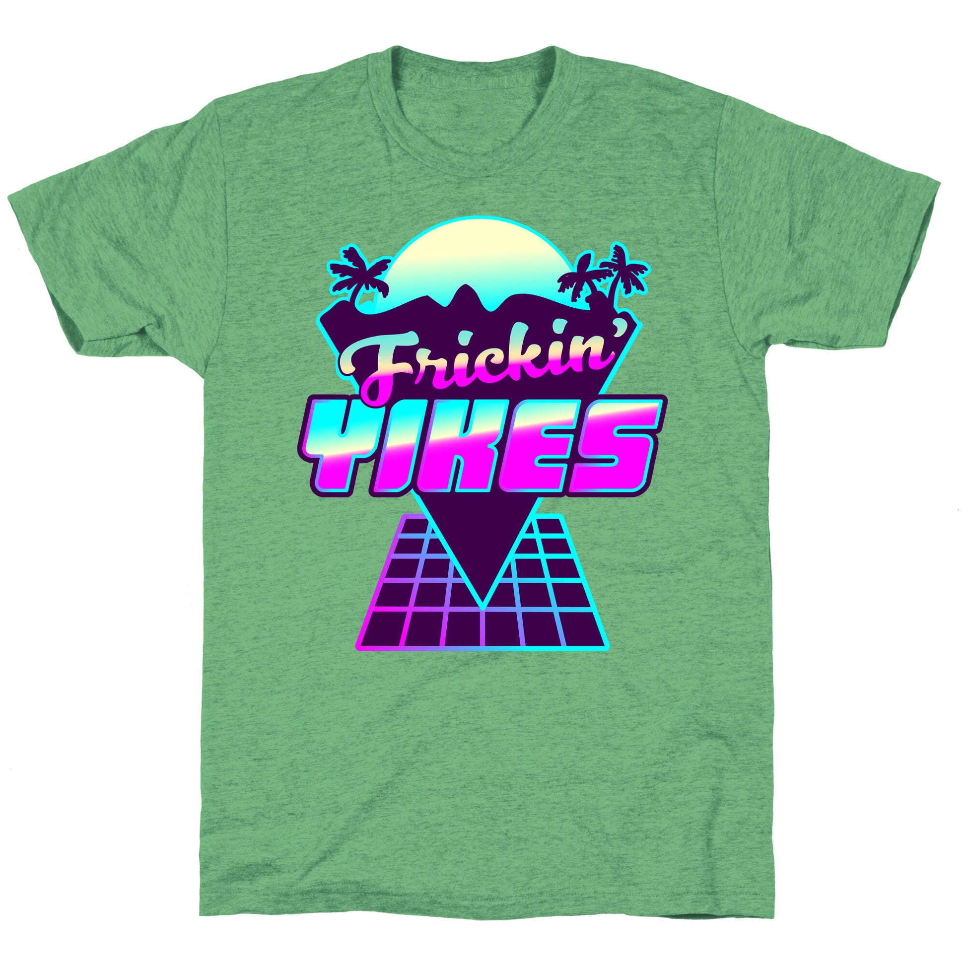 Frickin' YIKES Retro Wave Unisex Triblend Tee