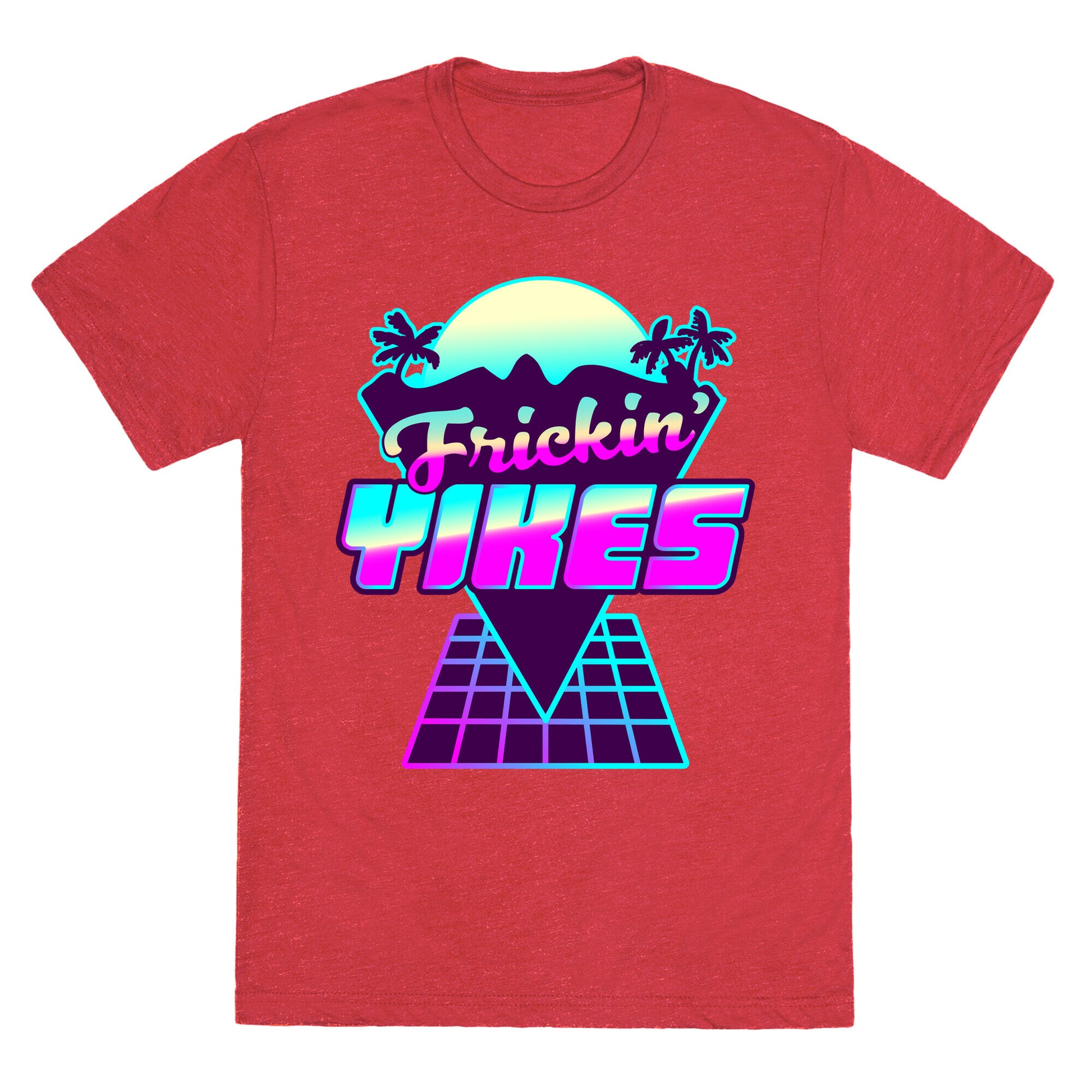 Frickin' YIKES Retro Wave Unisex Triblend Tee
