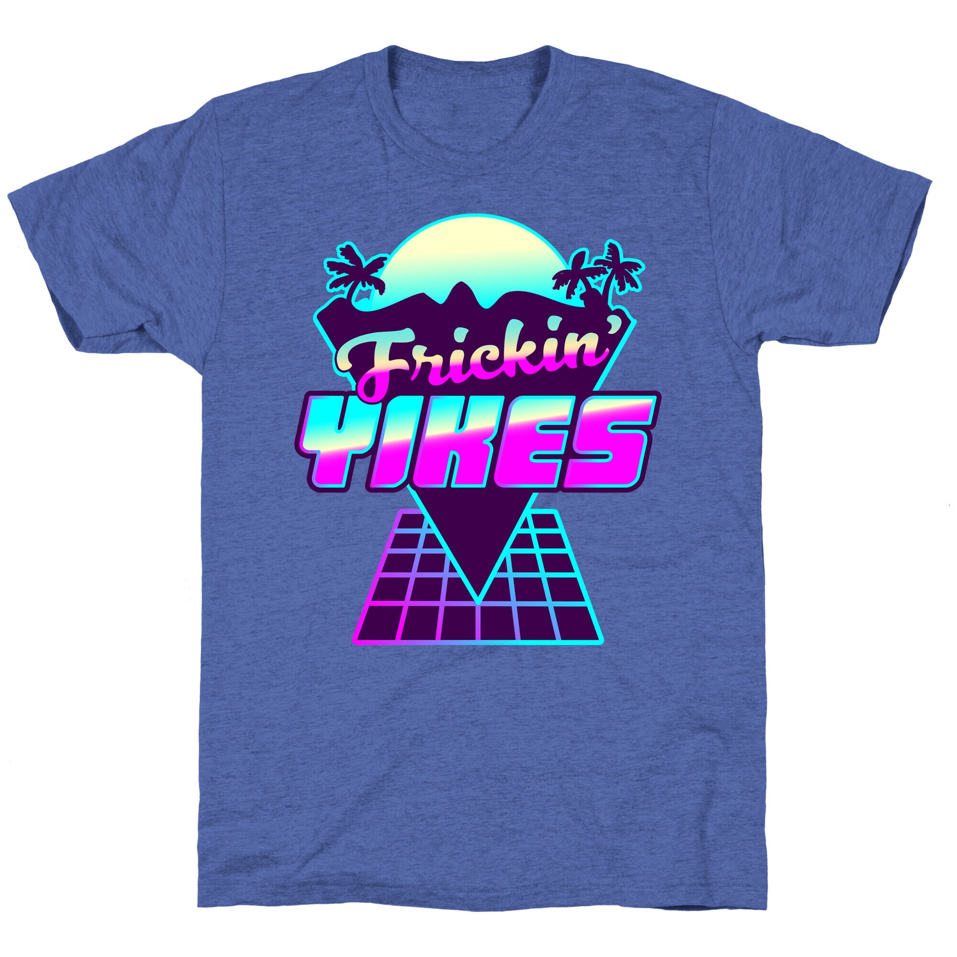 Frickin' YIKES Retro Wave Unisex Triblend Tee