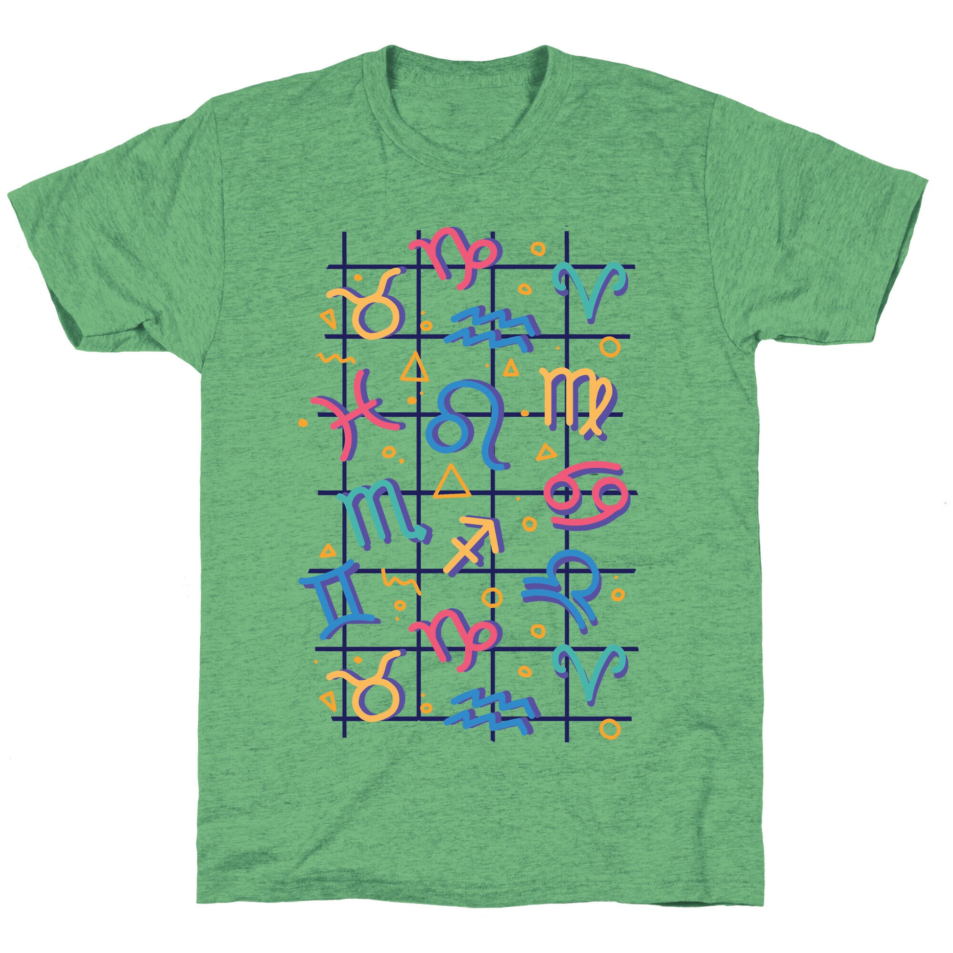 90's Zodiac Pattern Unisex Triblend Tee
