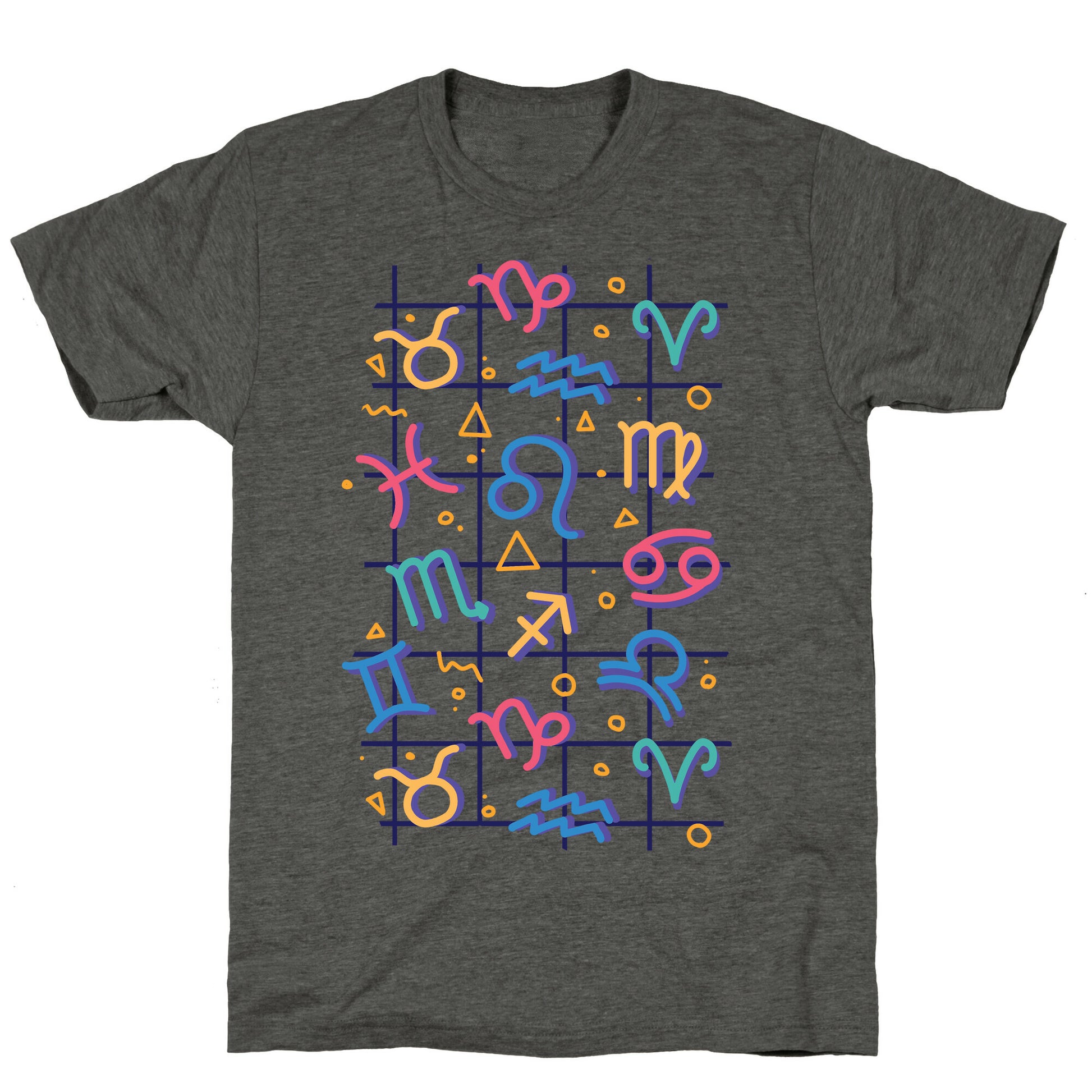 90's Zodiac Pattern Unisex Triblend Tee
