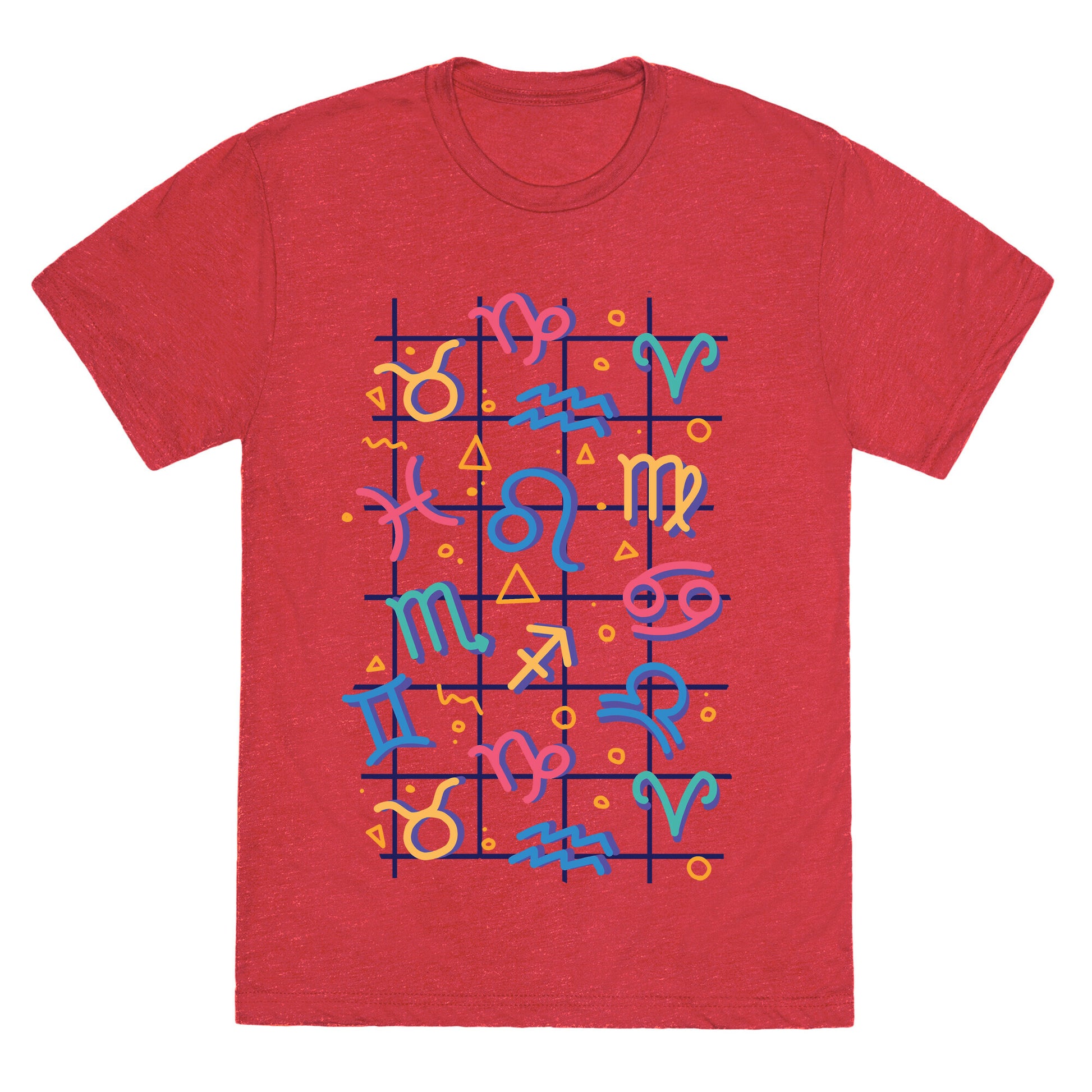 90's Zodiac Pattern Unisex Triblend Tee