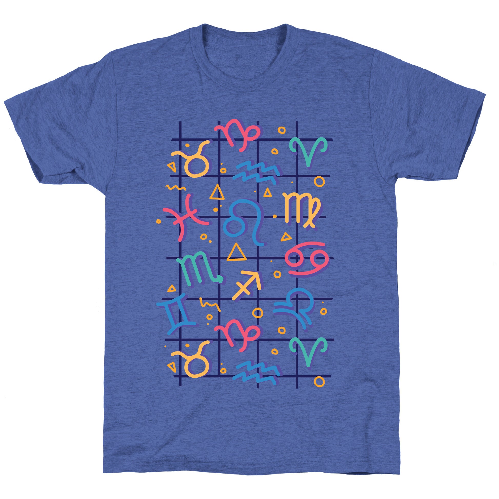 90's Zodiac Pattern Unisex Triblend Tee