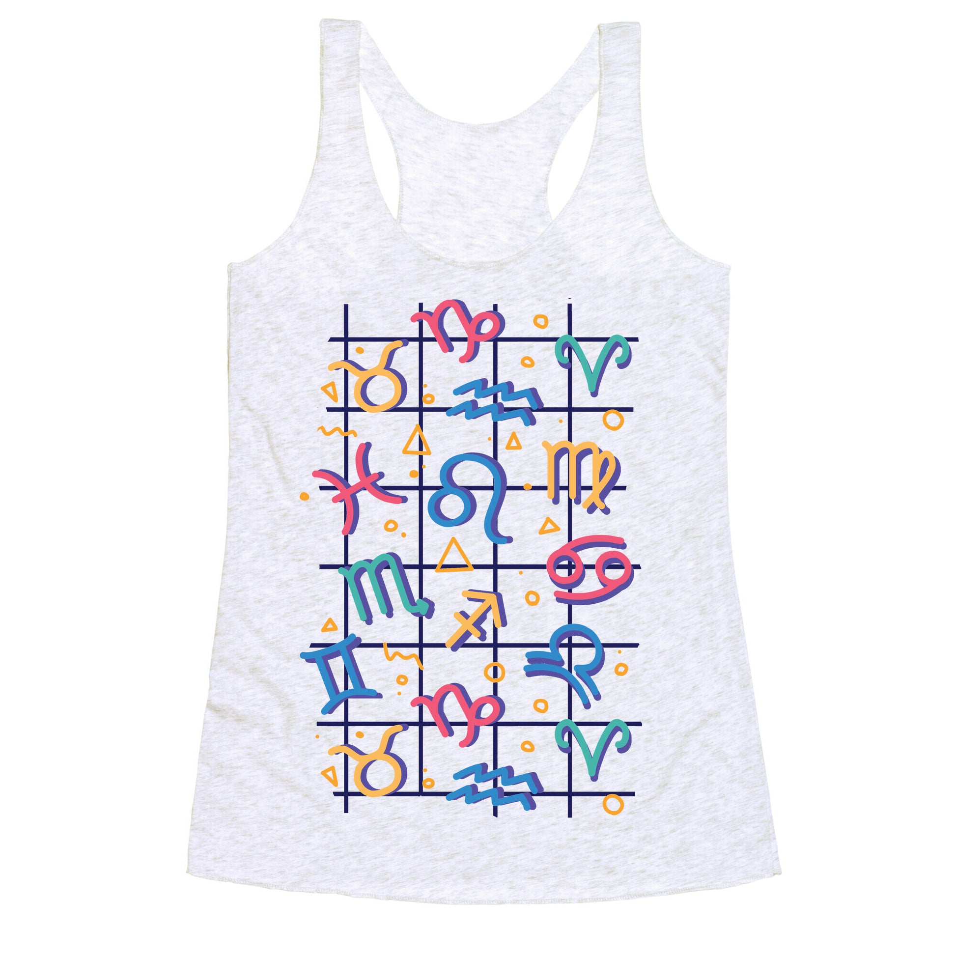 90's Zodiac Pattern Racerback Tank
