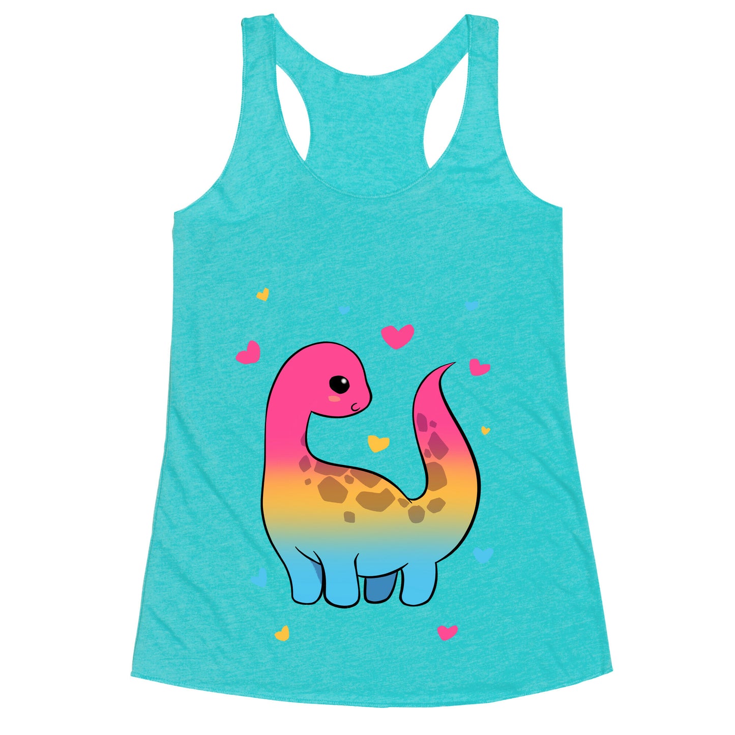 Pansexual-Dino Racerback Tank