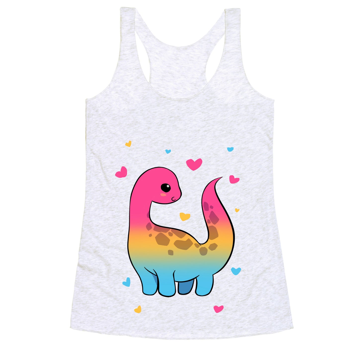 Pansexual-Dino Racerback Tank