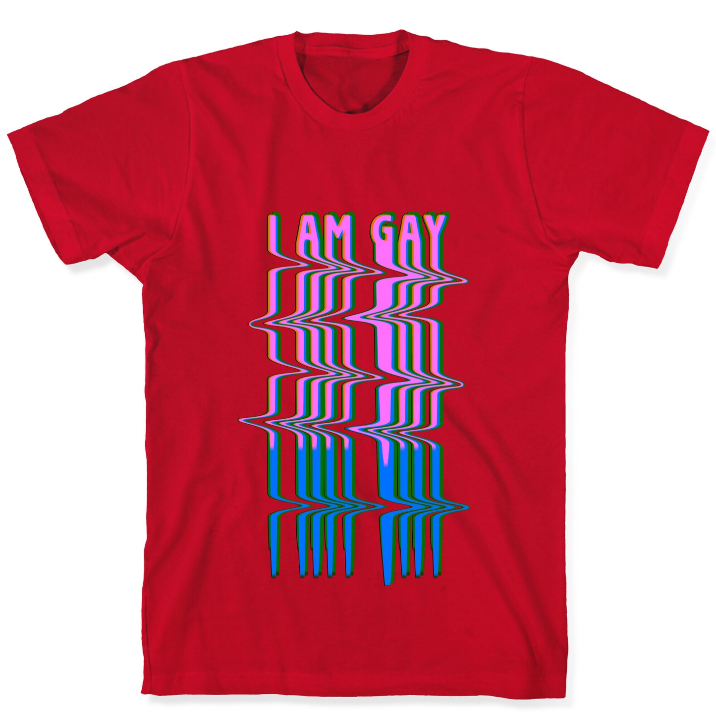 I Am Gay Vaporwave Drip T-Shirt