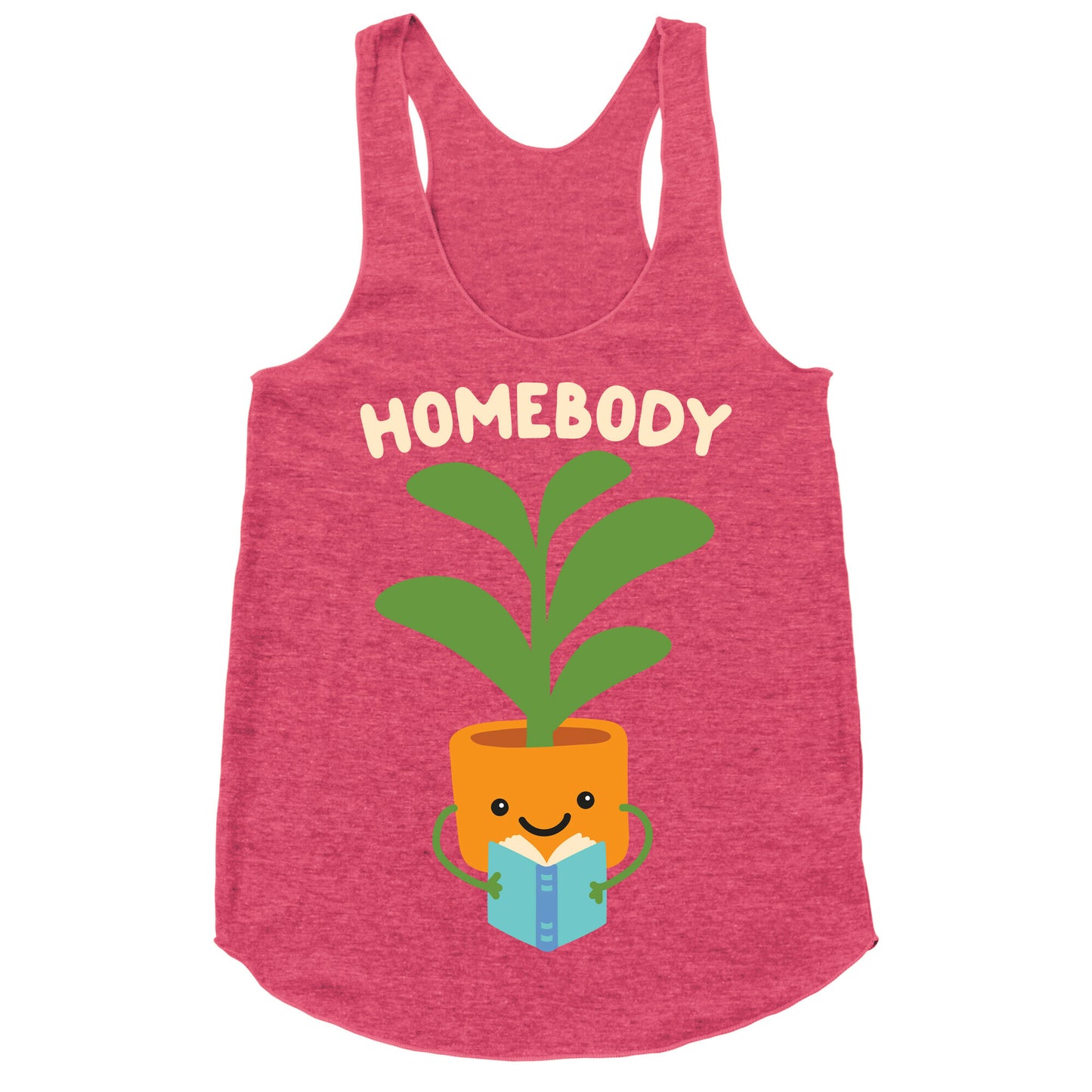 Homebody Reading Plant Racerback Tank