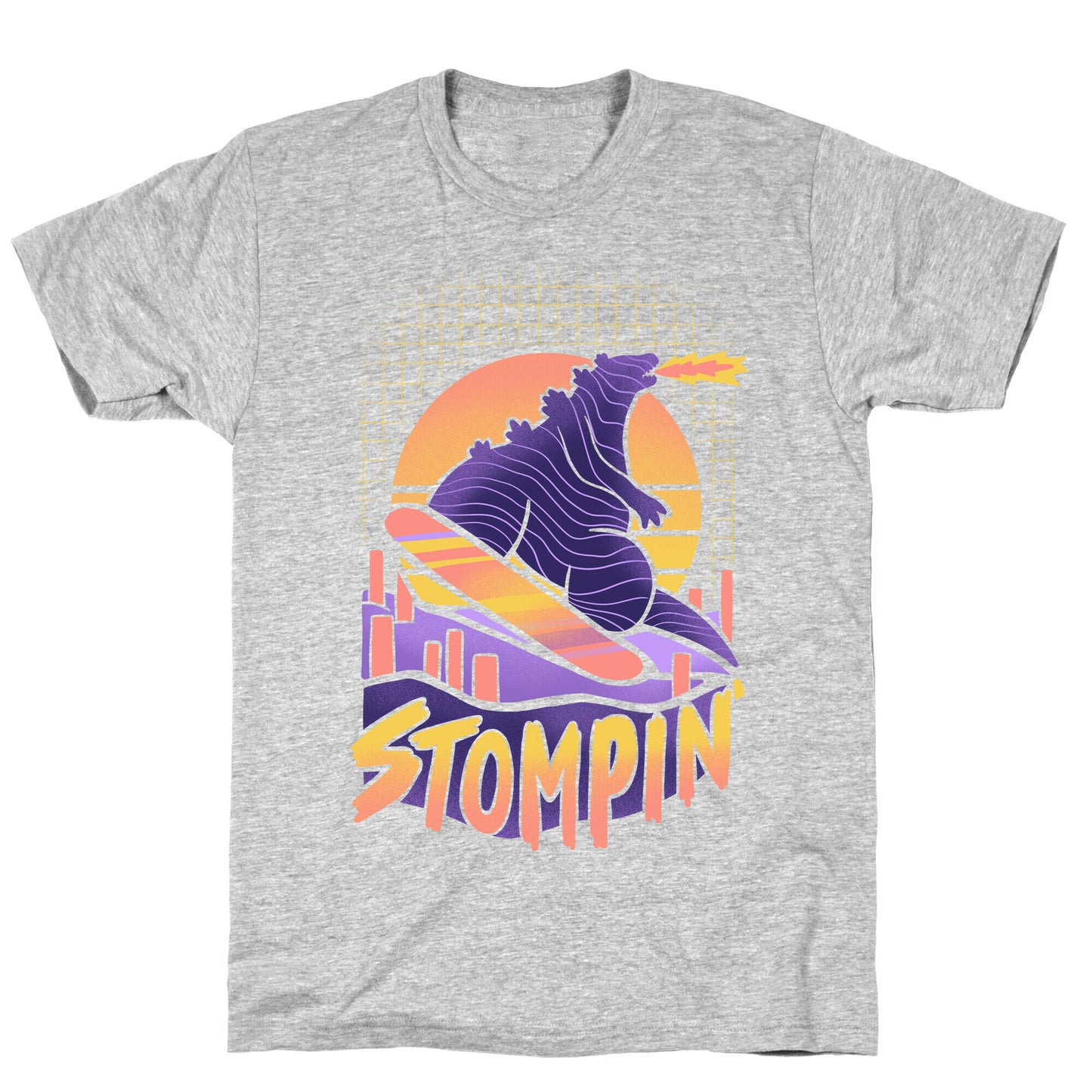 Stompin' Snowboarding Godzilla T-Shirt