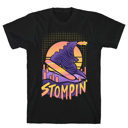 Stompin' Snowboarding Godzilla T-Shirt
