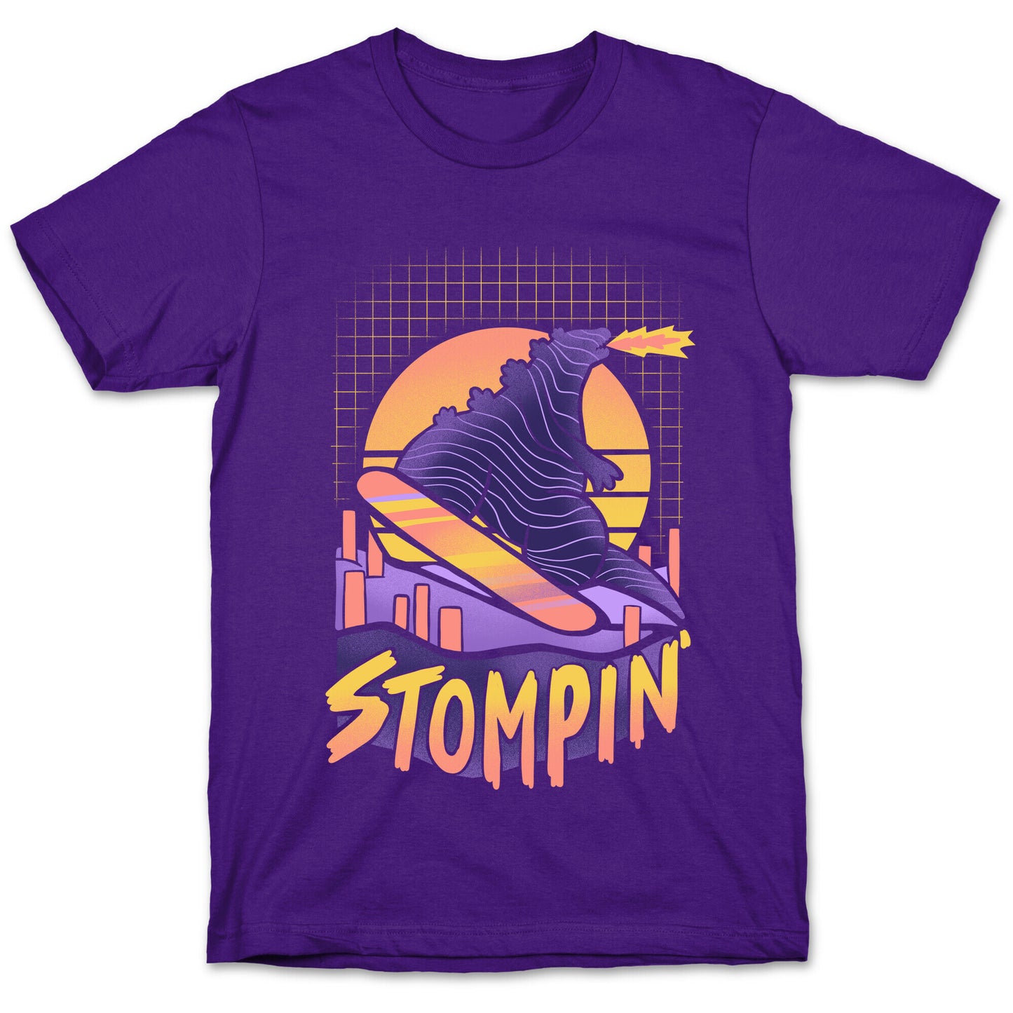 Stompin' Snowboarding Godzilla T-Shirt