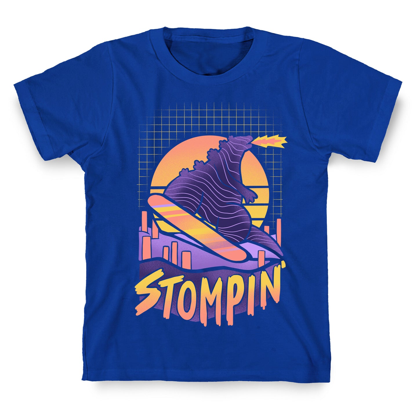 Stompin' Snowboarding Godzilla T-Shirt