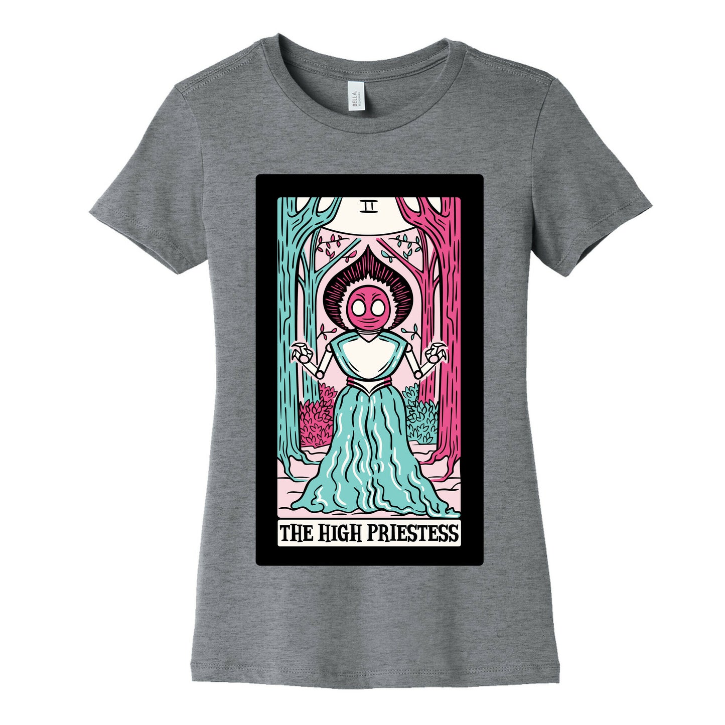 The High Priestess Flatwoods Monster Tarot Card Parody Women's Cotton Tee