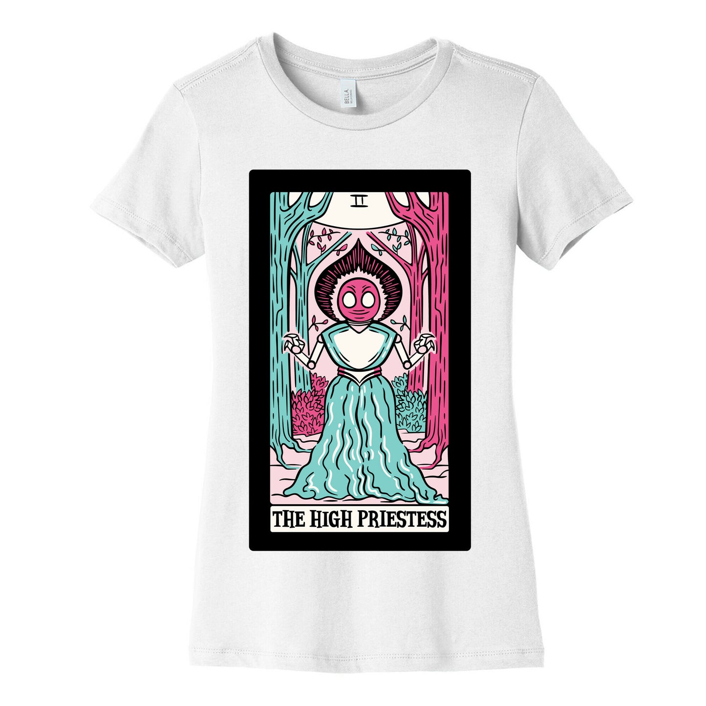 The High Priestess Flatwoods Monster Tarot Card Parody Women's Cotton Tee