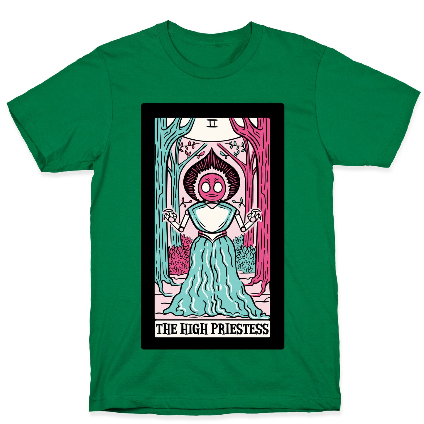 The High Priestess Flatwoods Monster Tarot Card Parody T-Shirt