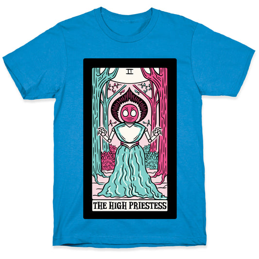 The High Priestess Flatwoods Monster Tarot Card Parody T-Shirt