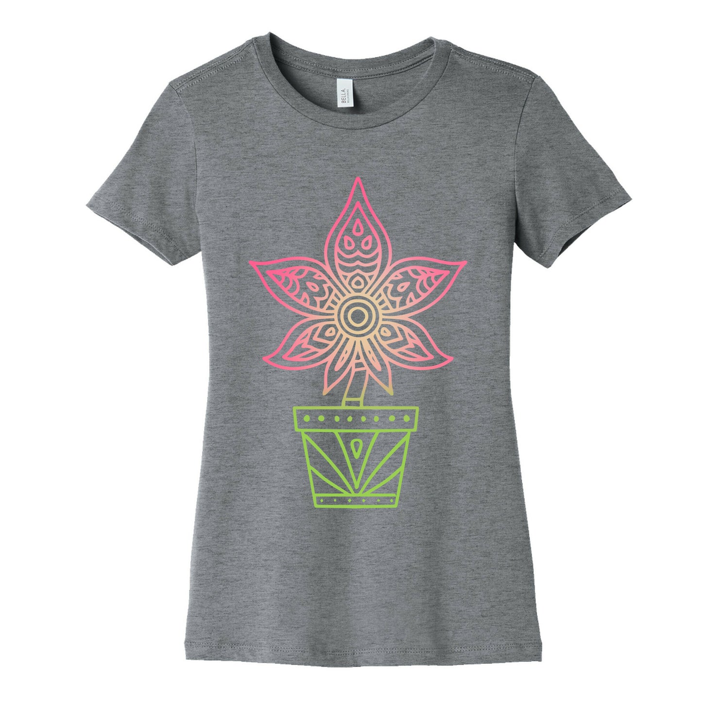 Mandala Weed Flower Women's Cotton Tee