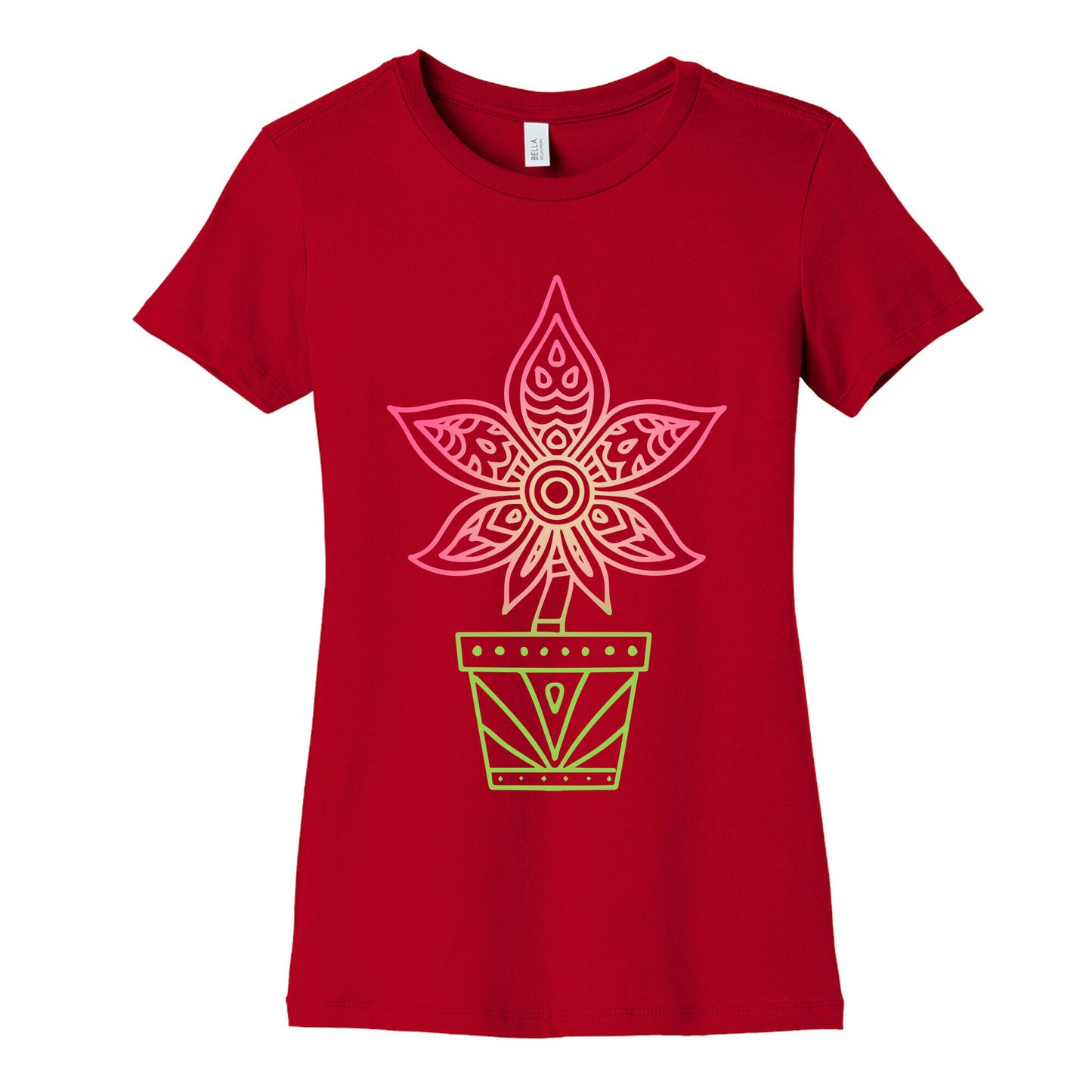 Mandala Weed Flower Women's Cotton Tee