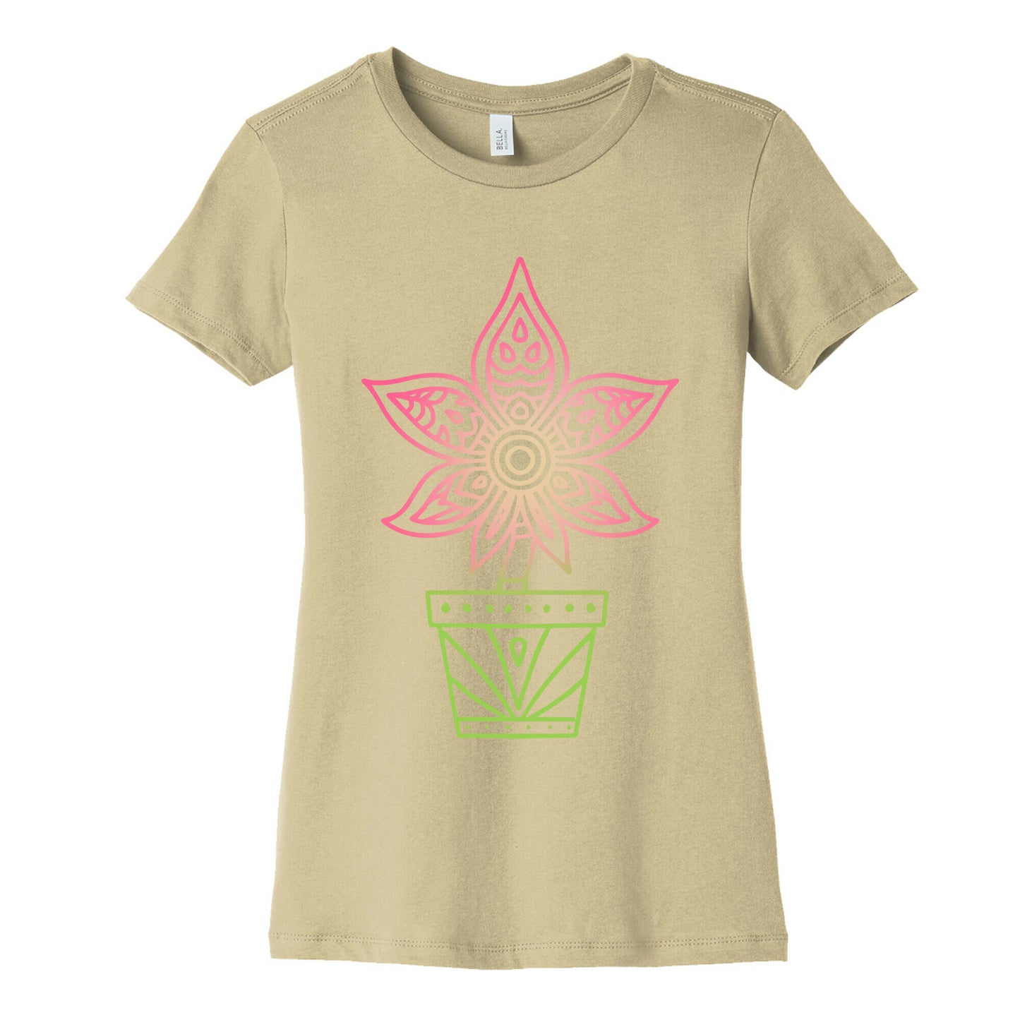 Mandala Weed Flower Women's Cotton Tee