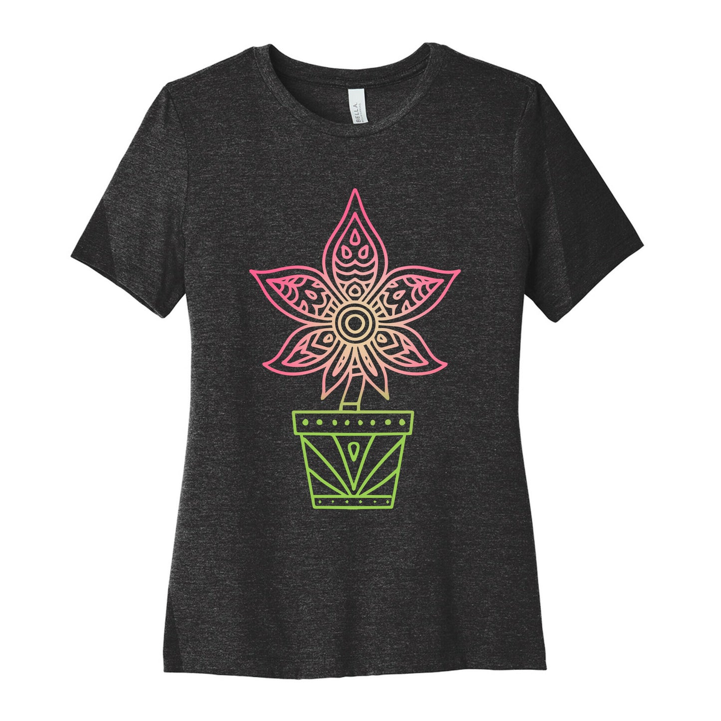 Mandala Weed Flower Women's Cotton Tee