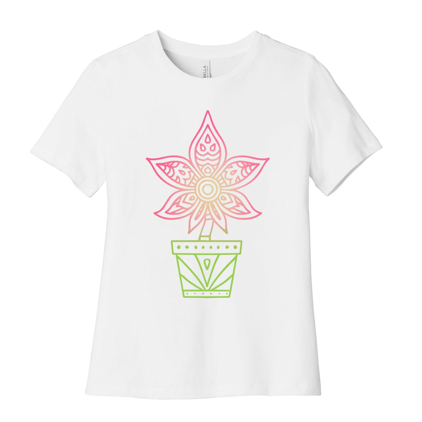 Mandala Weed Flower Women's Cotton Tee