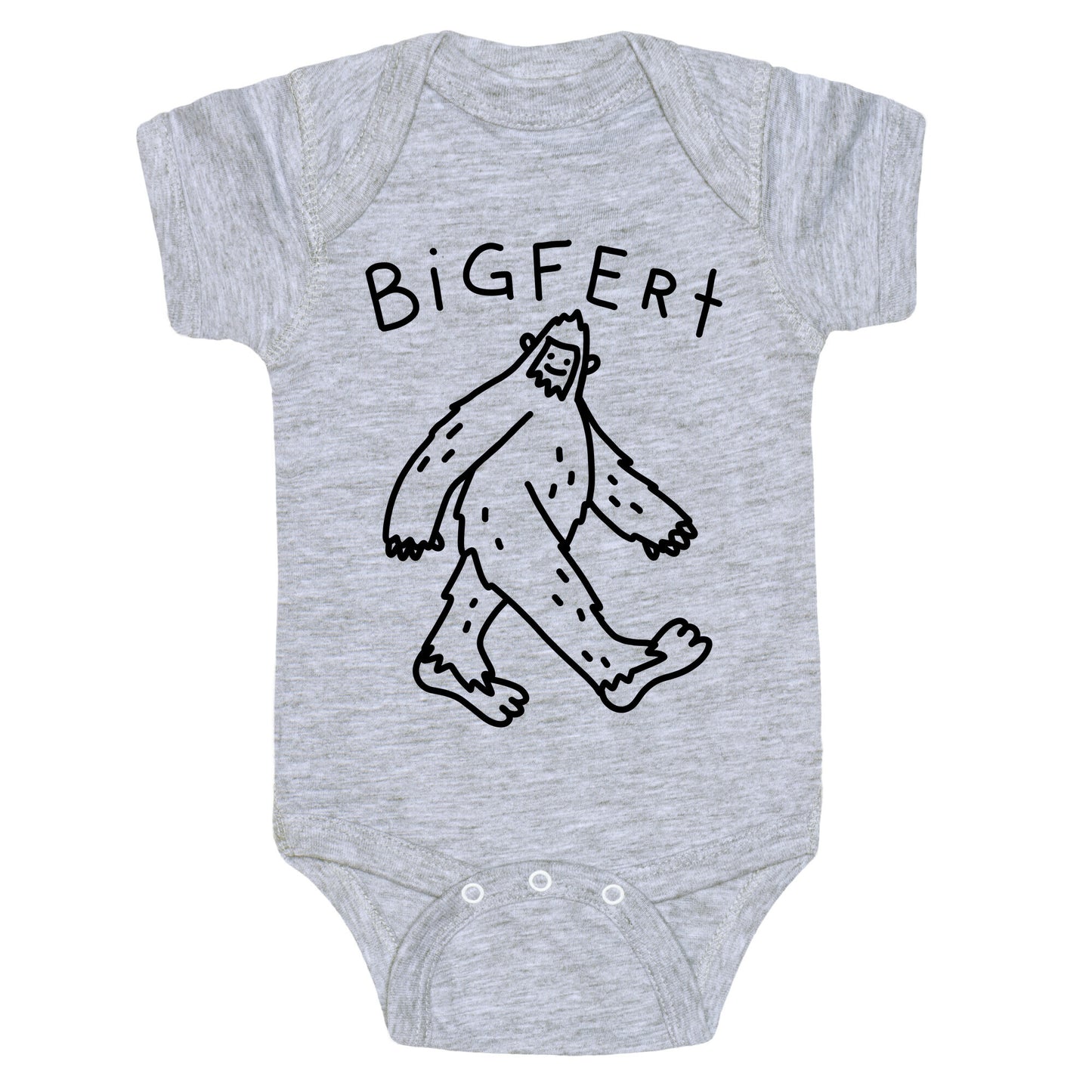 Derpy Bigfert Sasquatch Baby One Piece