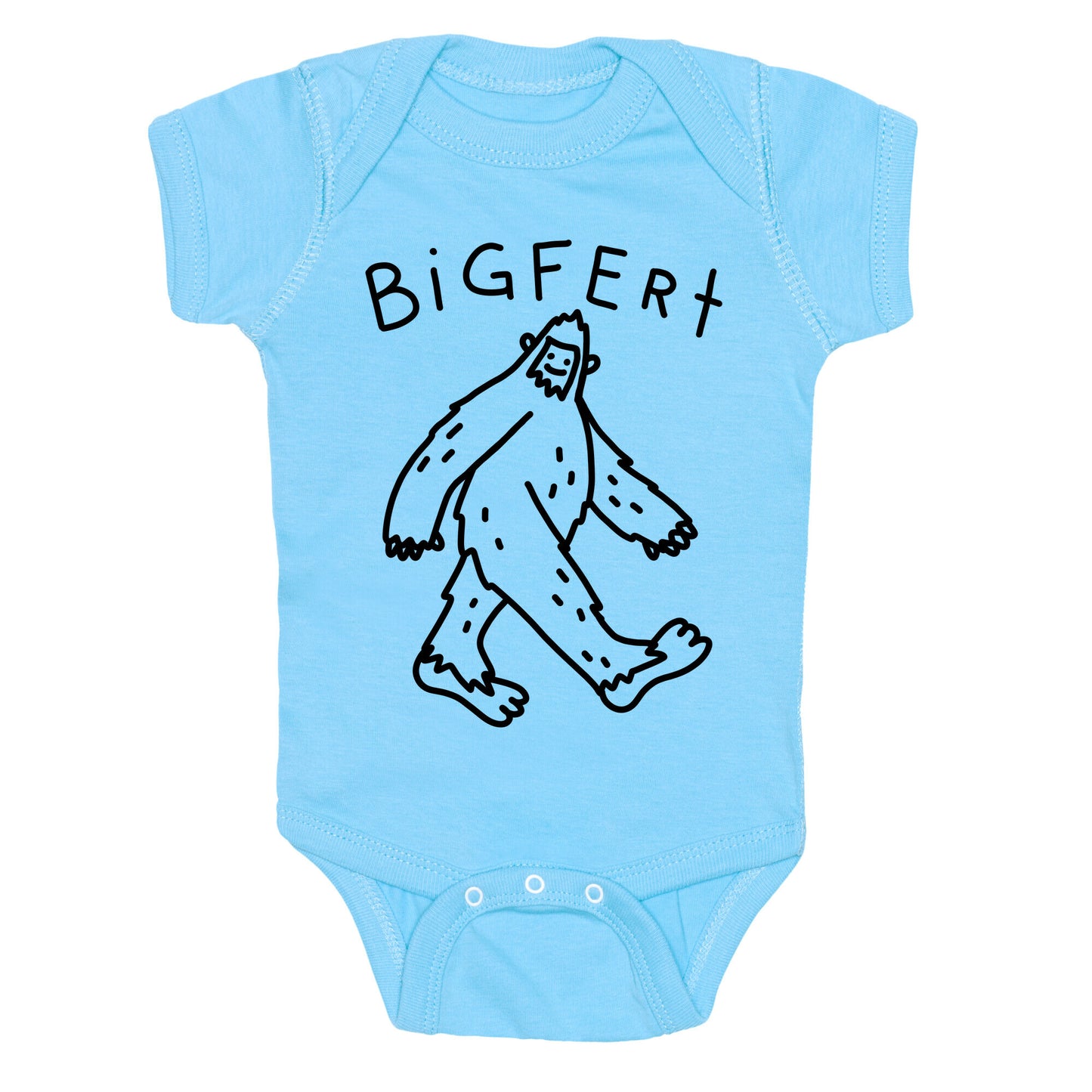 Derpy Bigfert Sasquatch Baby One Piece