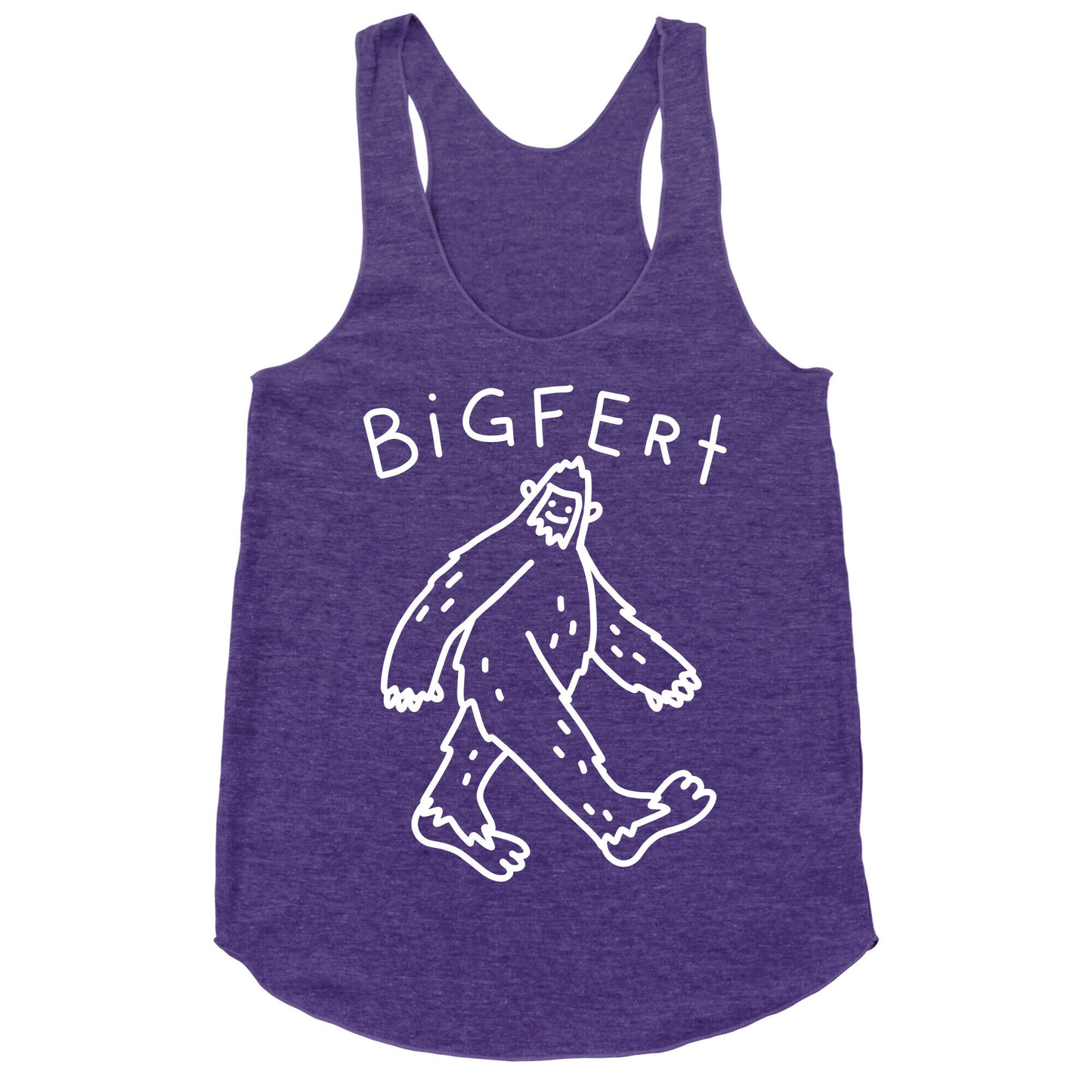 Derpy Bigfert Sasquatch Racerback Tank