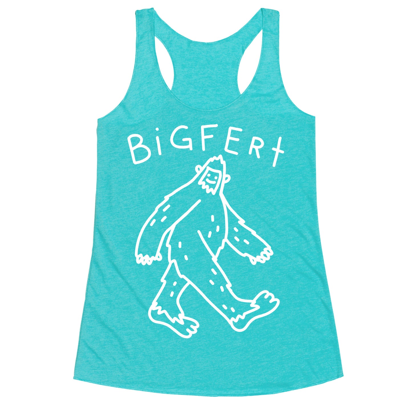 Derpy Bigfert Sasquatch Racerback Tank