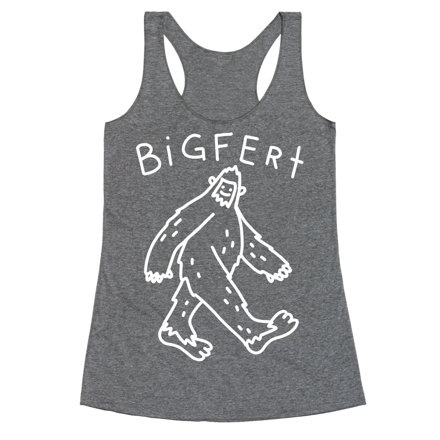 Derpy Bigfert Sasquatch Racerback Tank