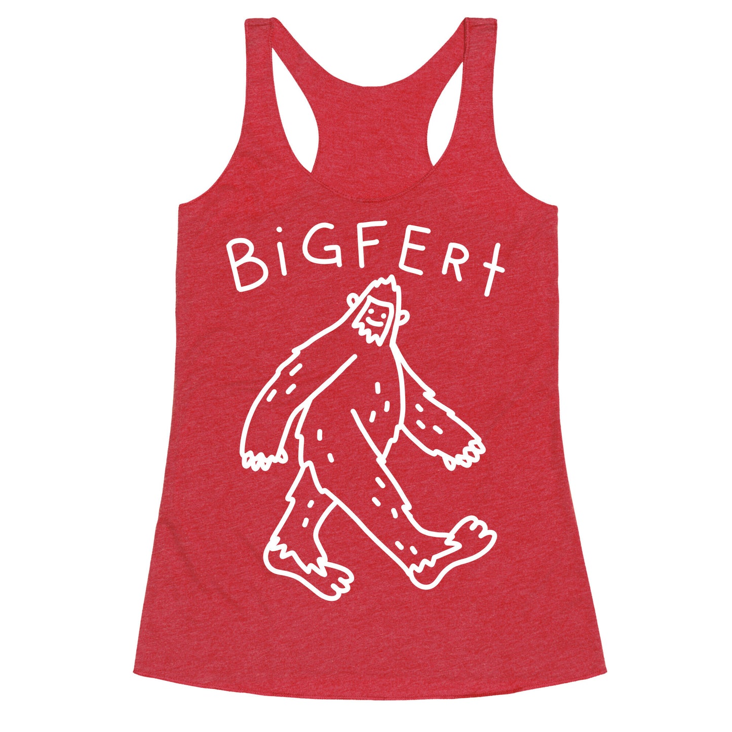 Derpy Bigfert Sasquatch Racerback Tank