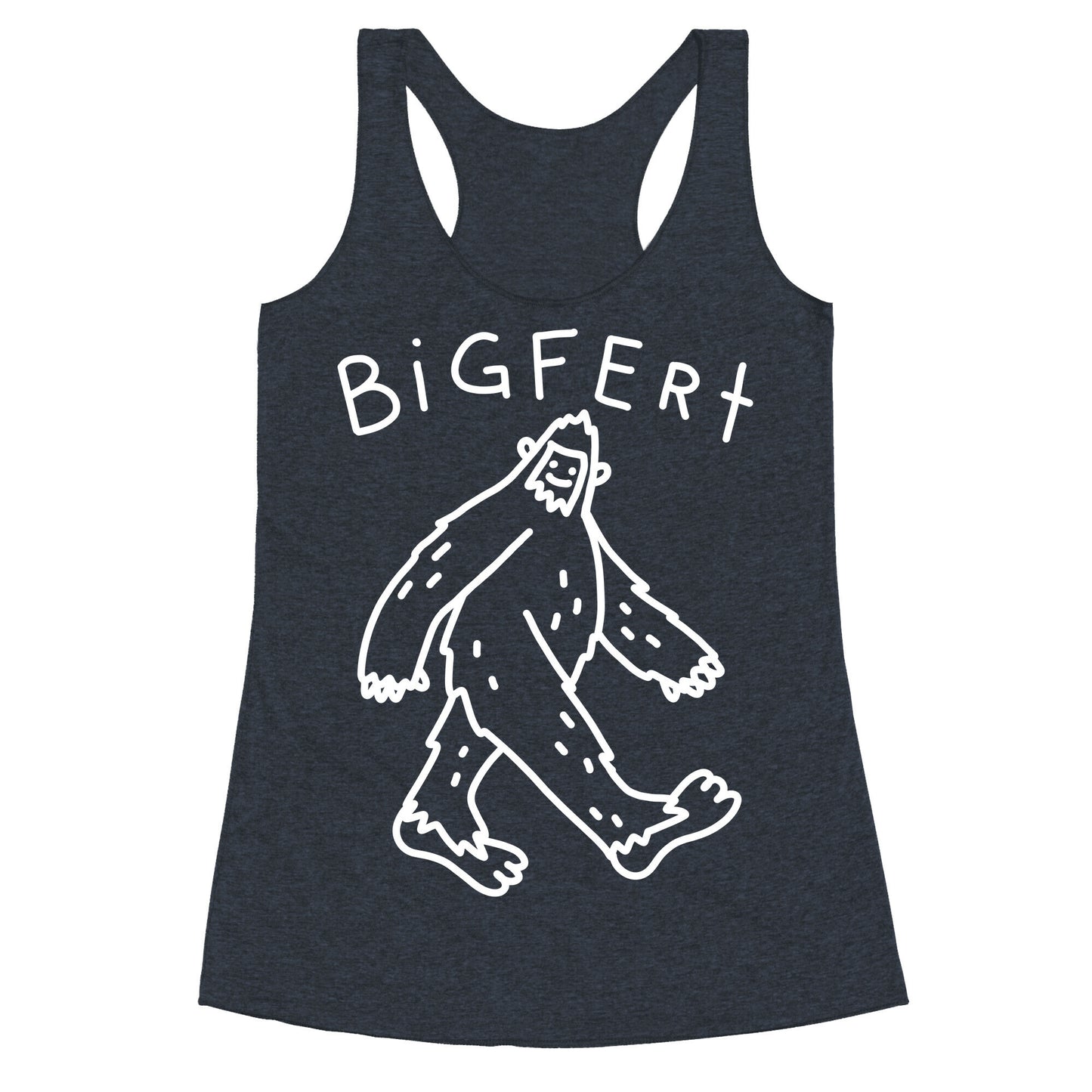 Derpy Bigfert Sasquatch Racerback Tank