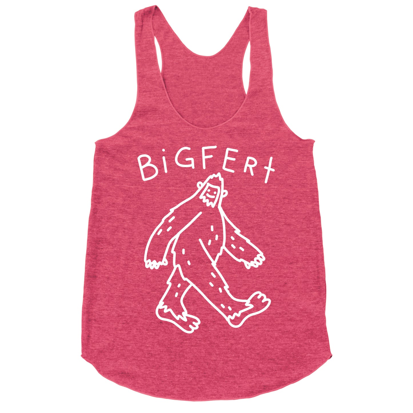 Derpy Bigfert Sasquatch Racerback Tank