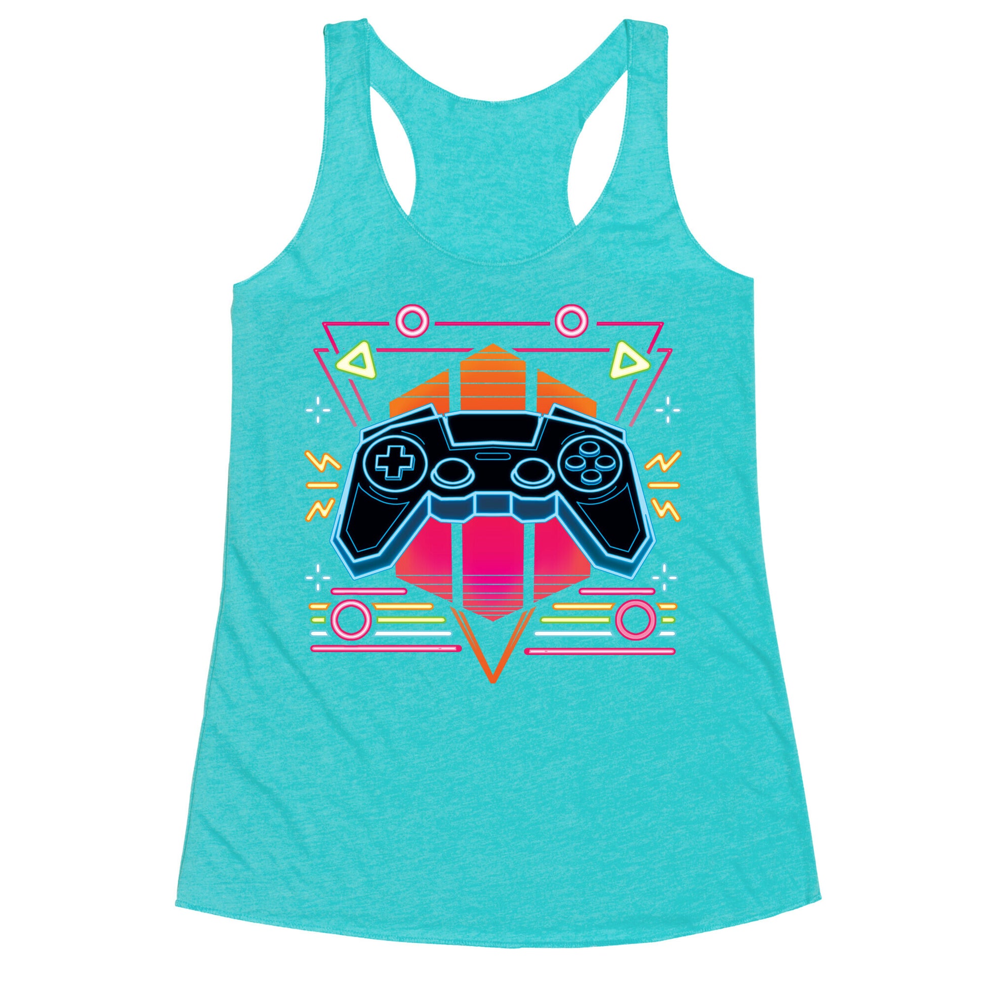 Synthwave Gamer Racerback Tank