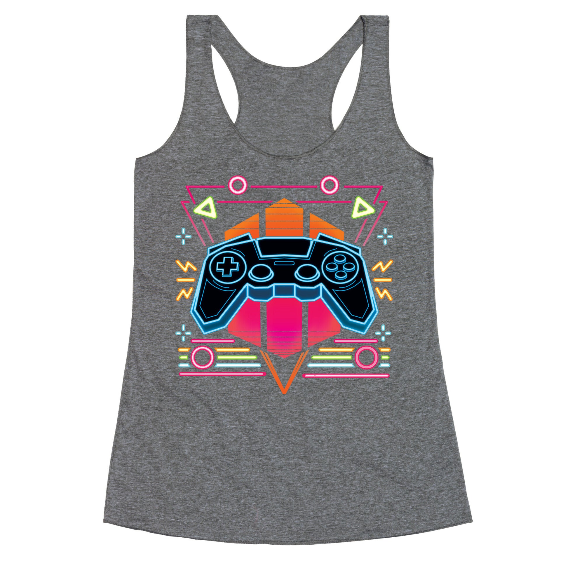 Synthwave Gamer Racerback Tank