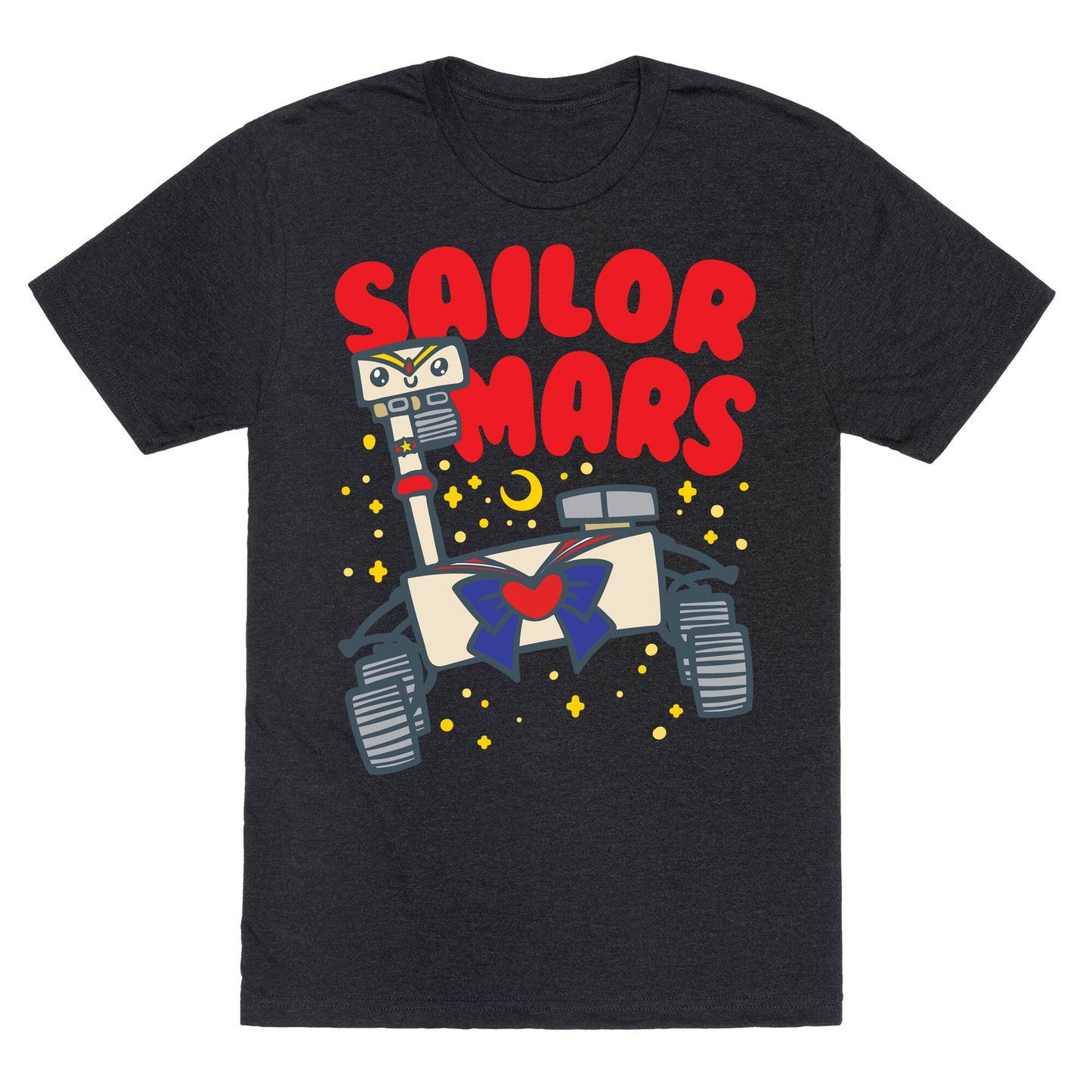 Sailor Mars Perseverance Parody White Print Unisex Triblend Tee