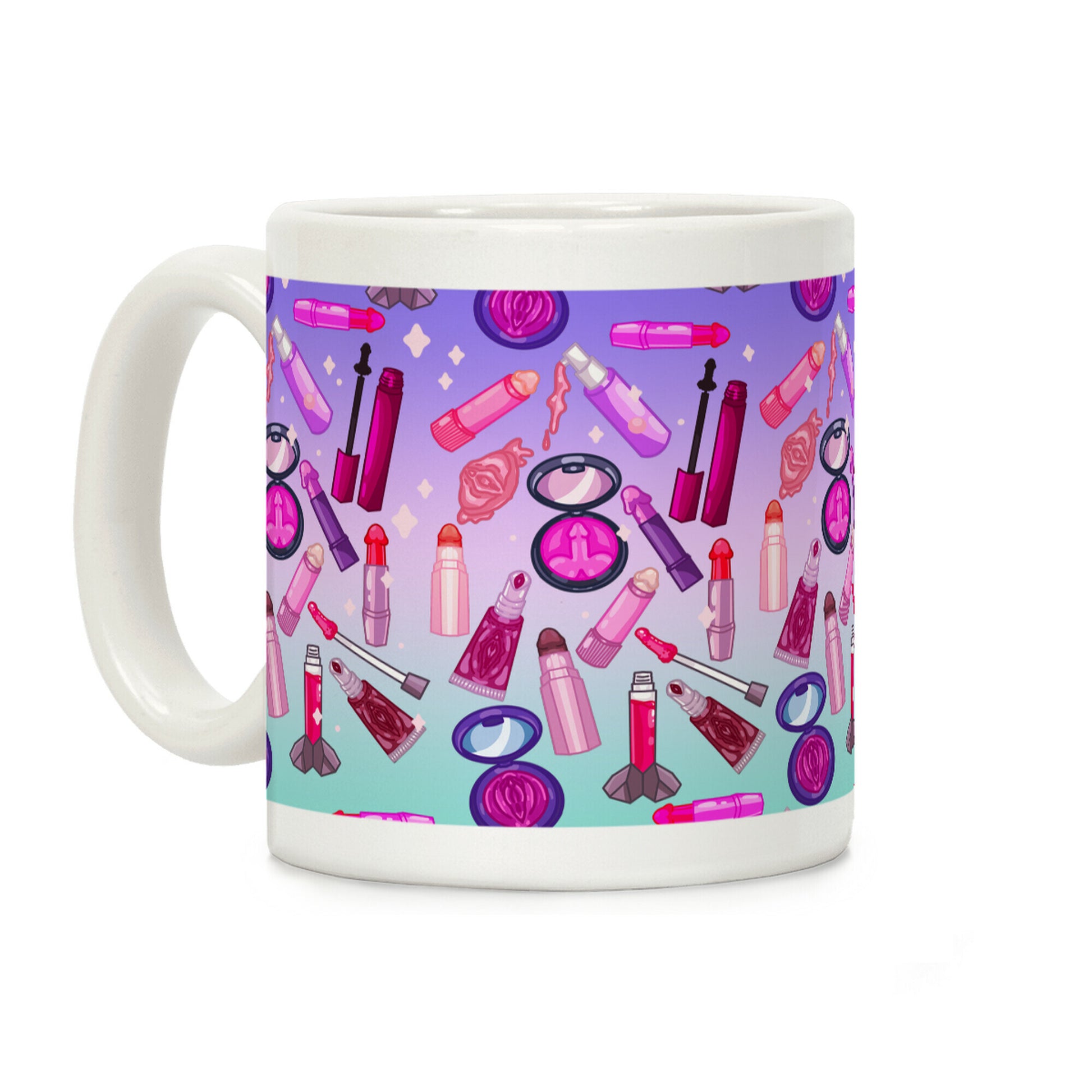 NSFW Makeup Pattern Coffee Mug